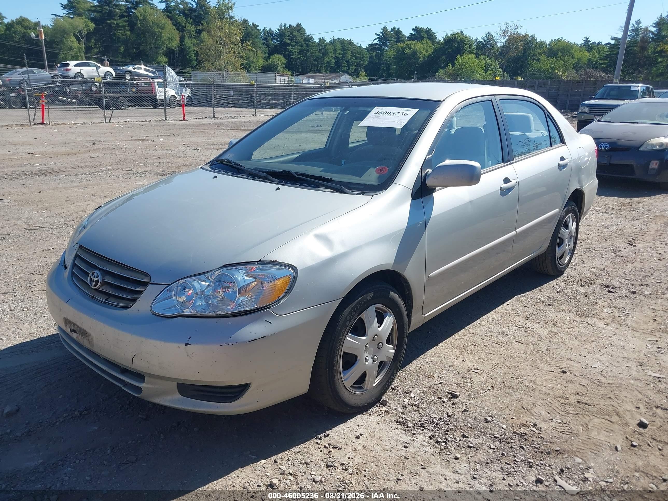 2004 Toyota Corolla Le Silver vin: 2T1BR32E44C291624