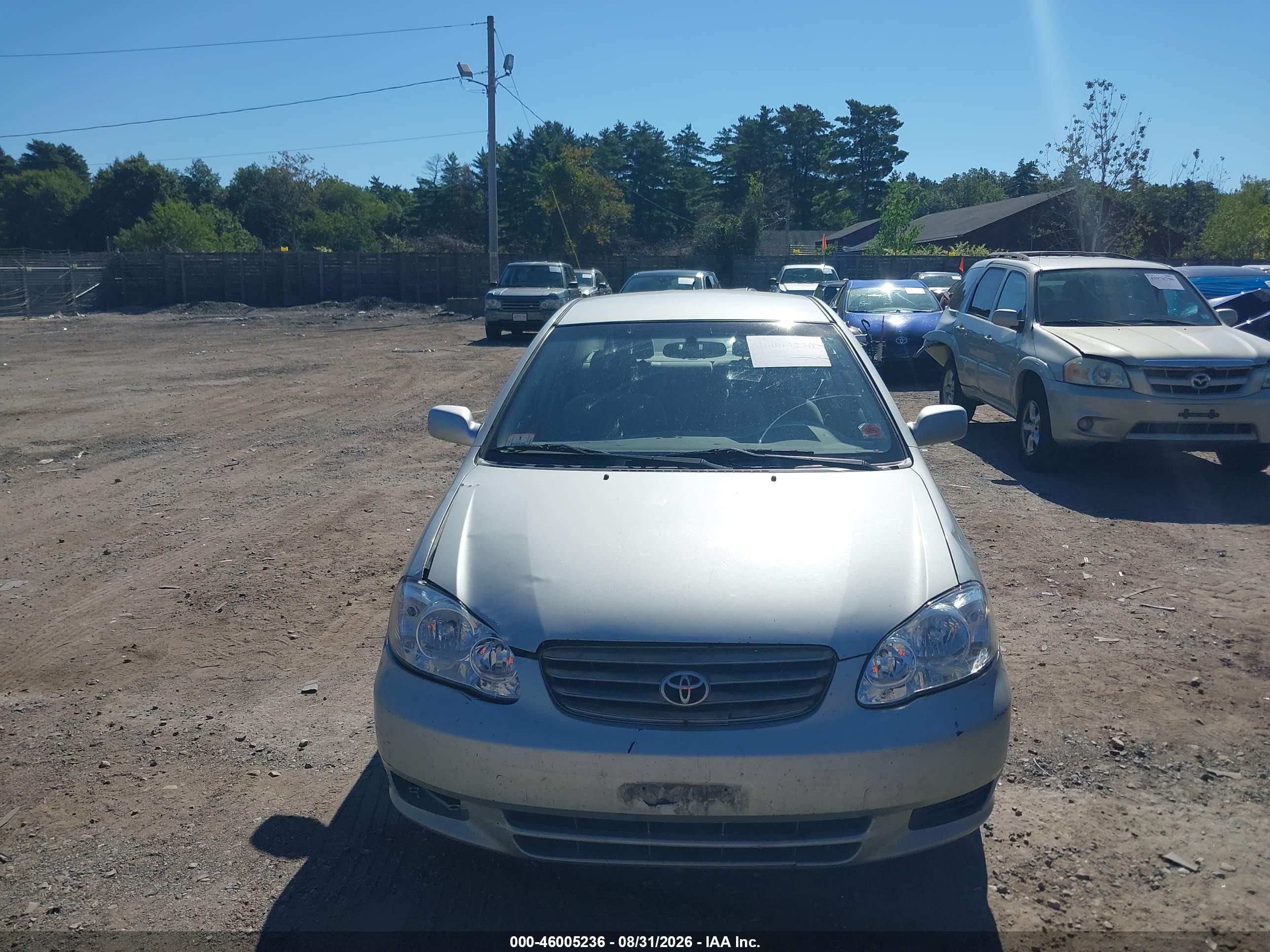 2004 Toyota Corolla Le Silver vin: 2T1BR32E44C291624