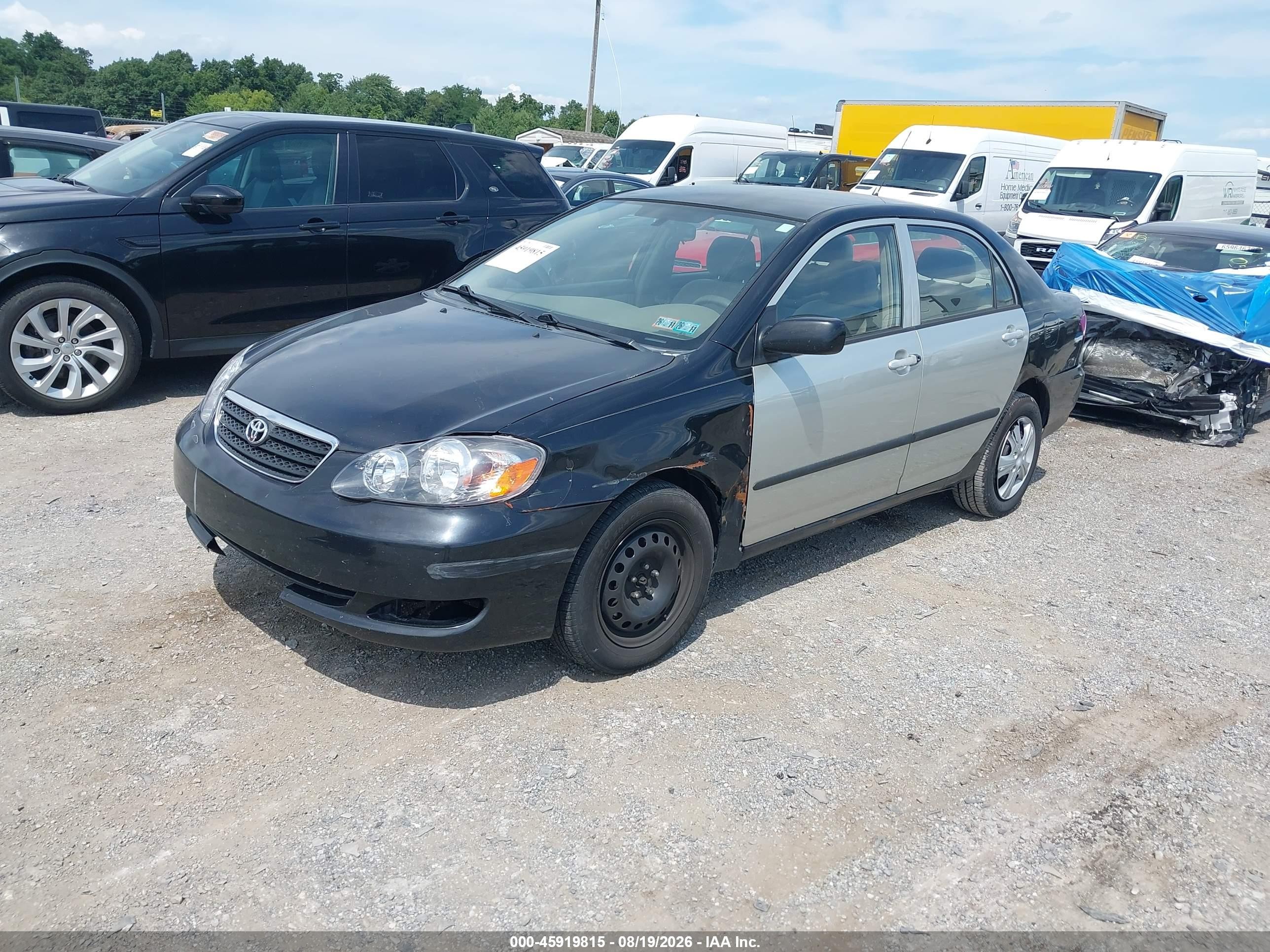 2005 Toyota Corolla Le Black vin: 2T1BR32E45C344856