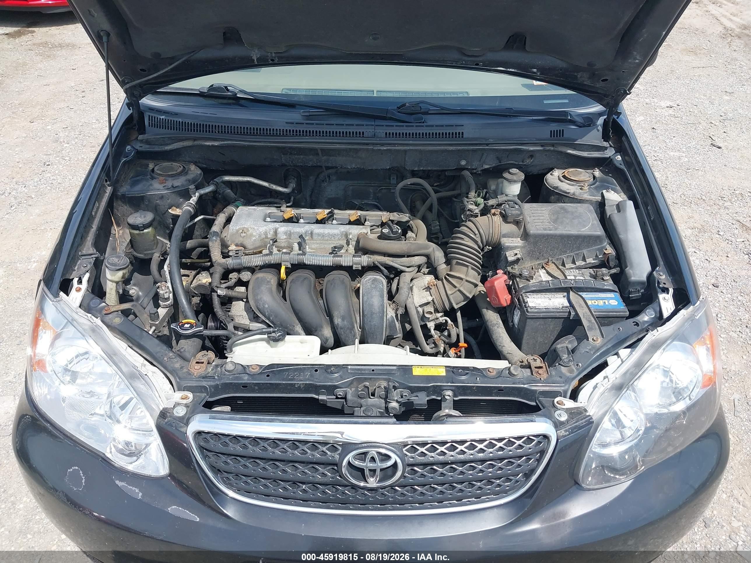 2005 Toyota Corolla Le Black vin: 2T1BR32E45C344856