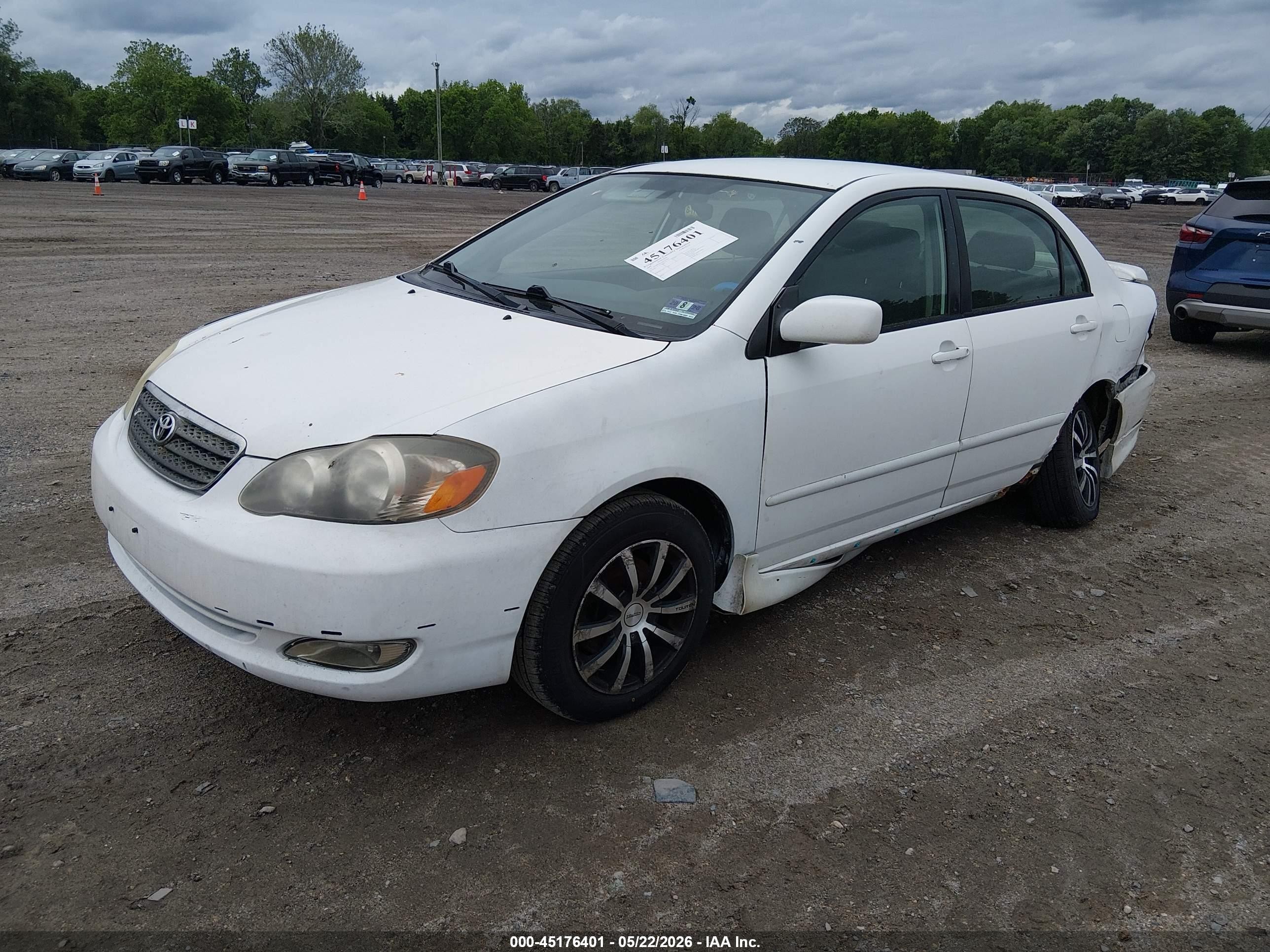 2005 Toyota Corolla S White vin: 2T1BR32E45C353430