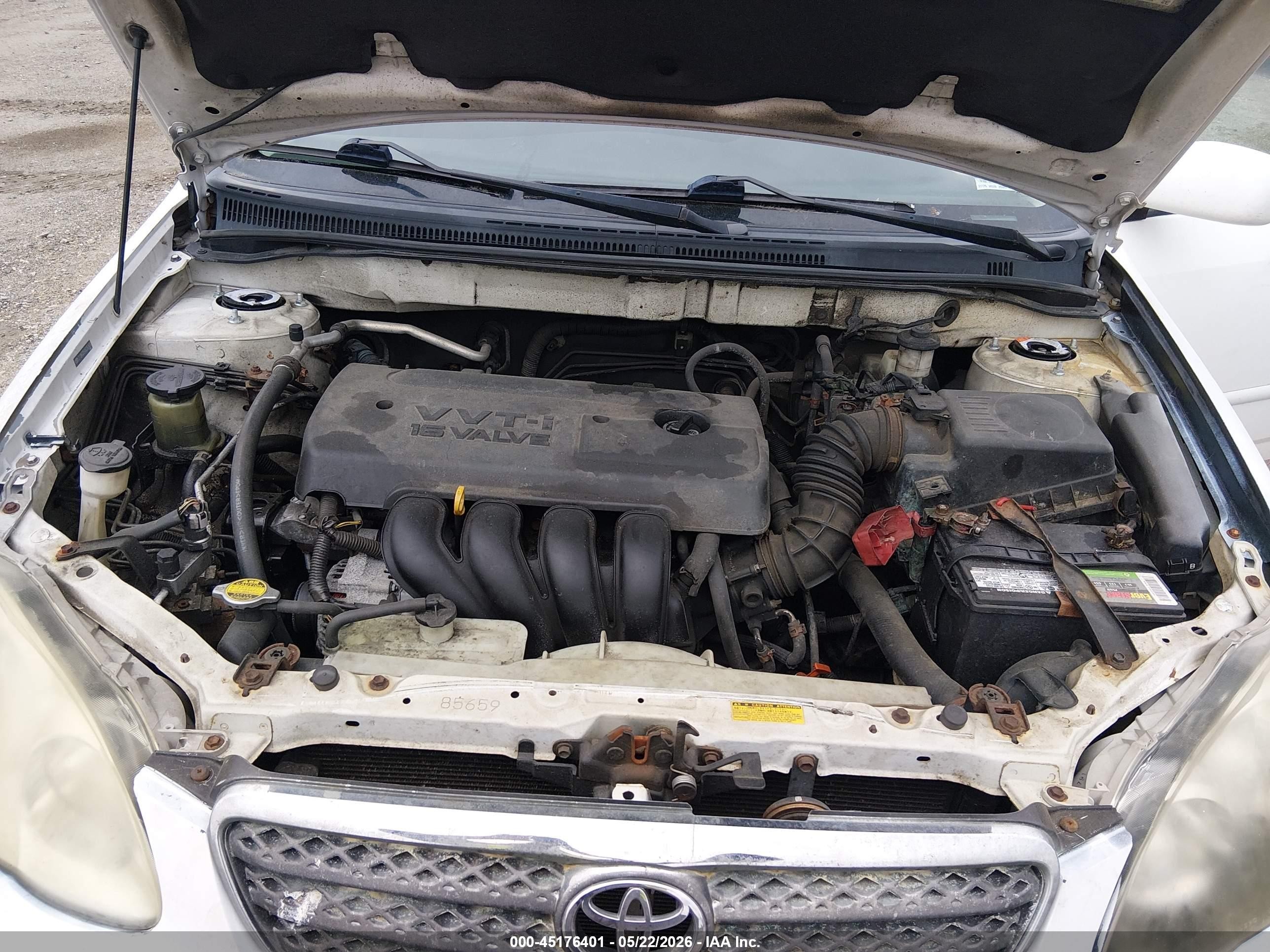 2005 Toyota Corolla S White vin: 2T1BR32E45C353430