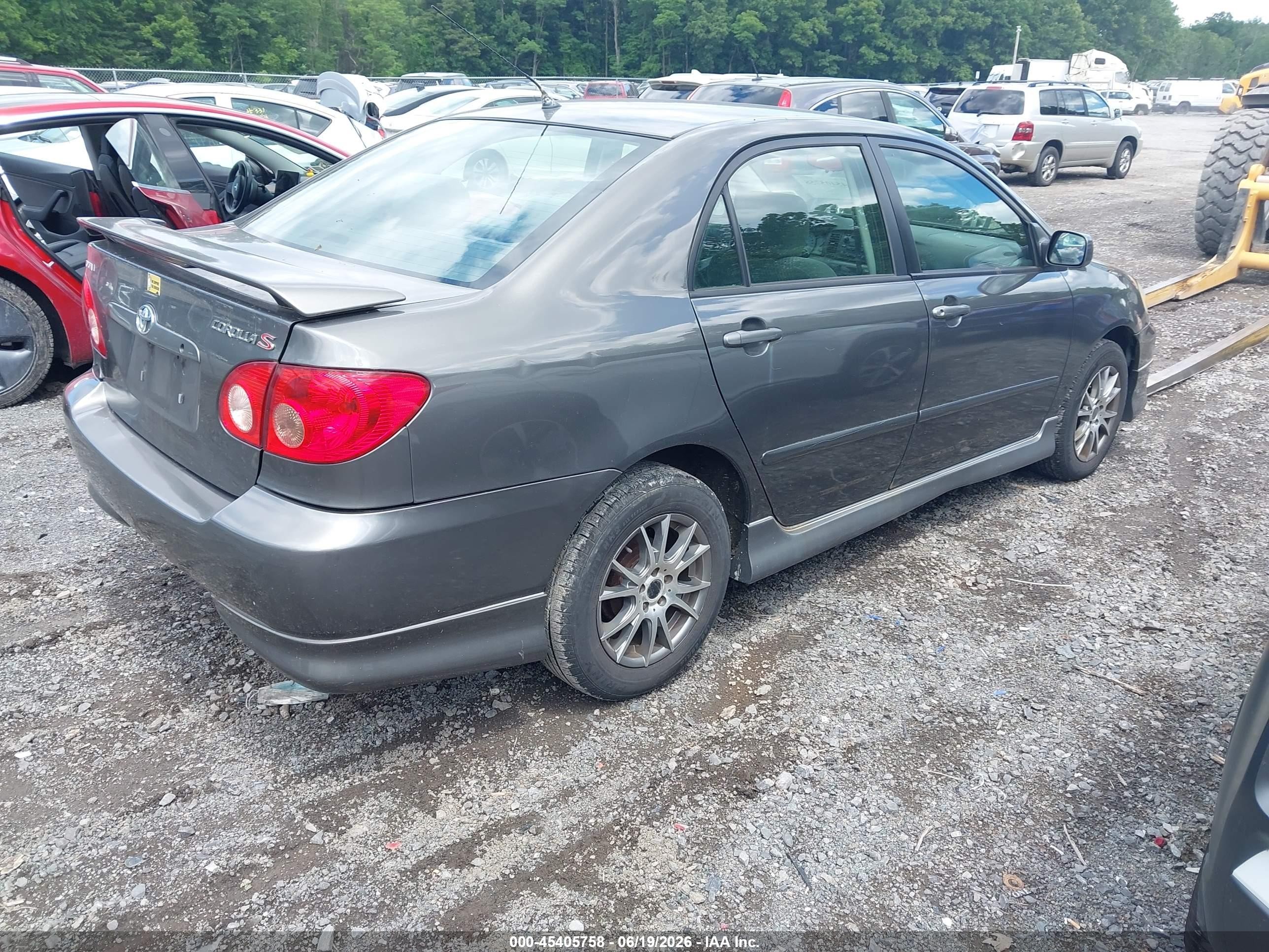 2005 Toyota Corolla S Gray vin: 2T1BR32E45C356702