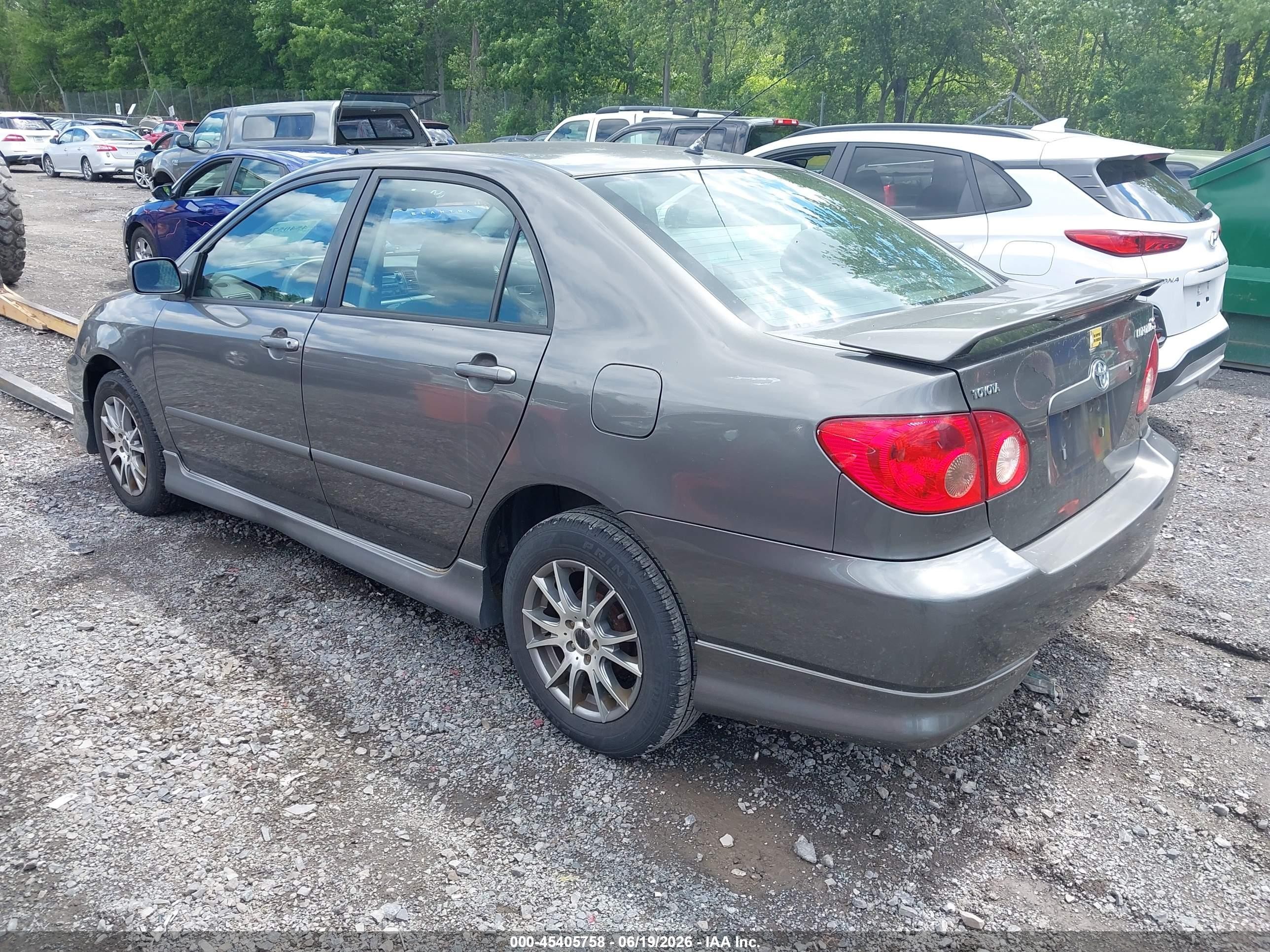 2005 Toyota Corolla S Gray vin: 2T1BR32E45C356702