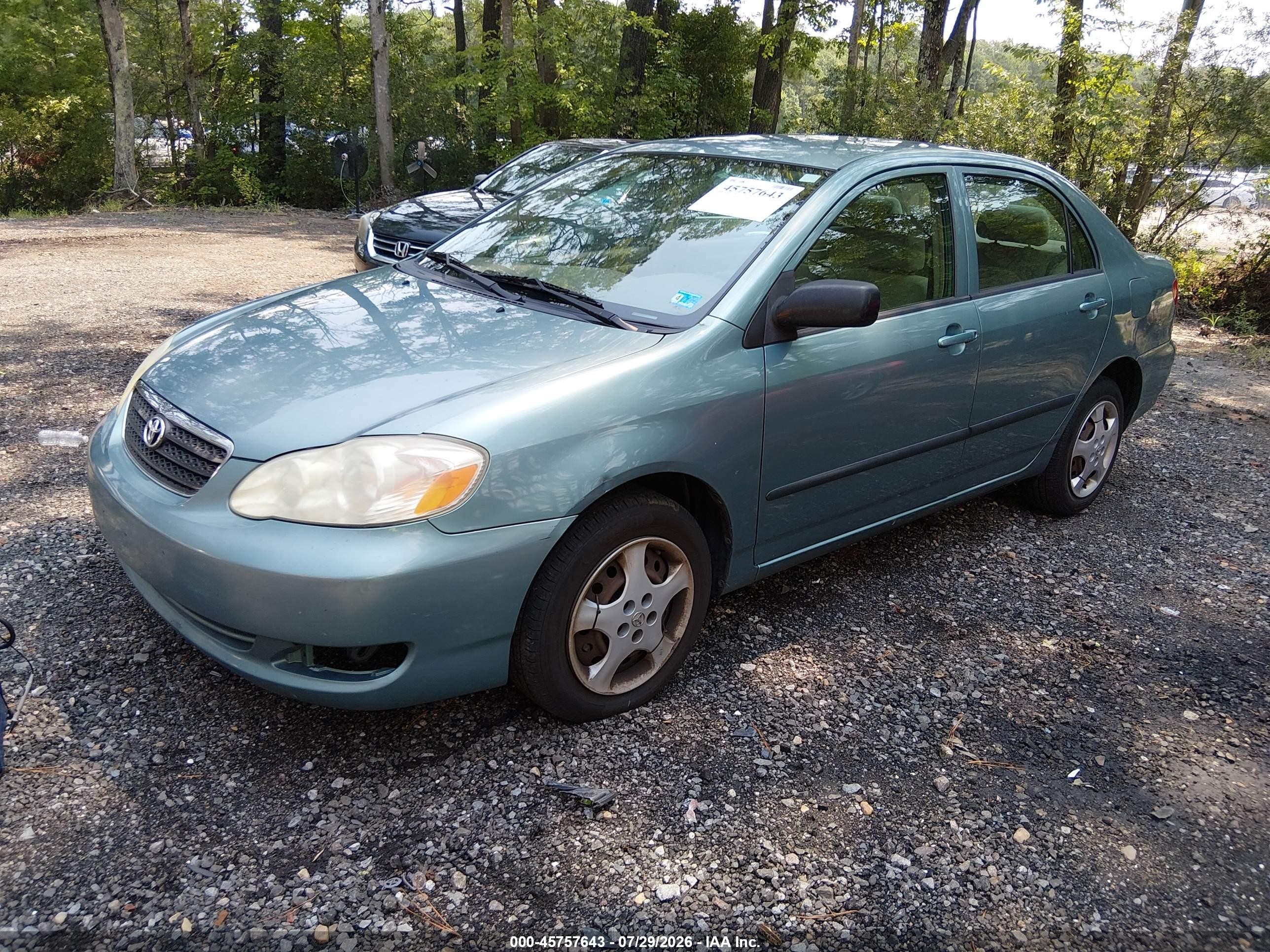 2005 Toyota Corolla Ce Blue vin: 2T1BR32E45C417126