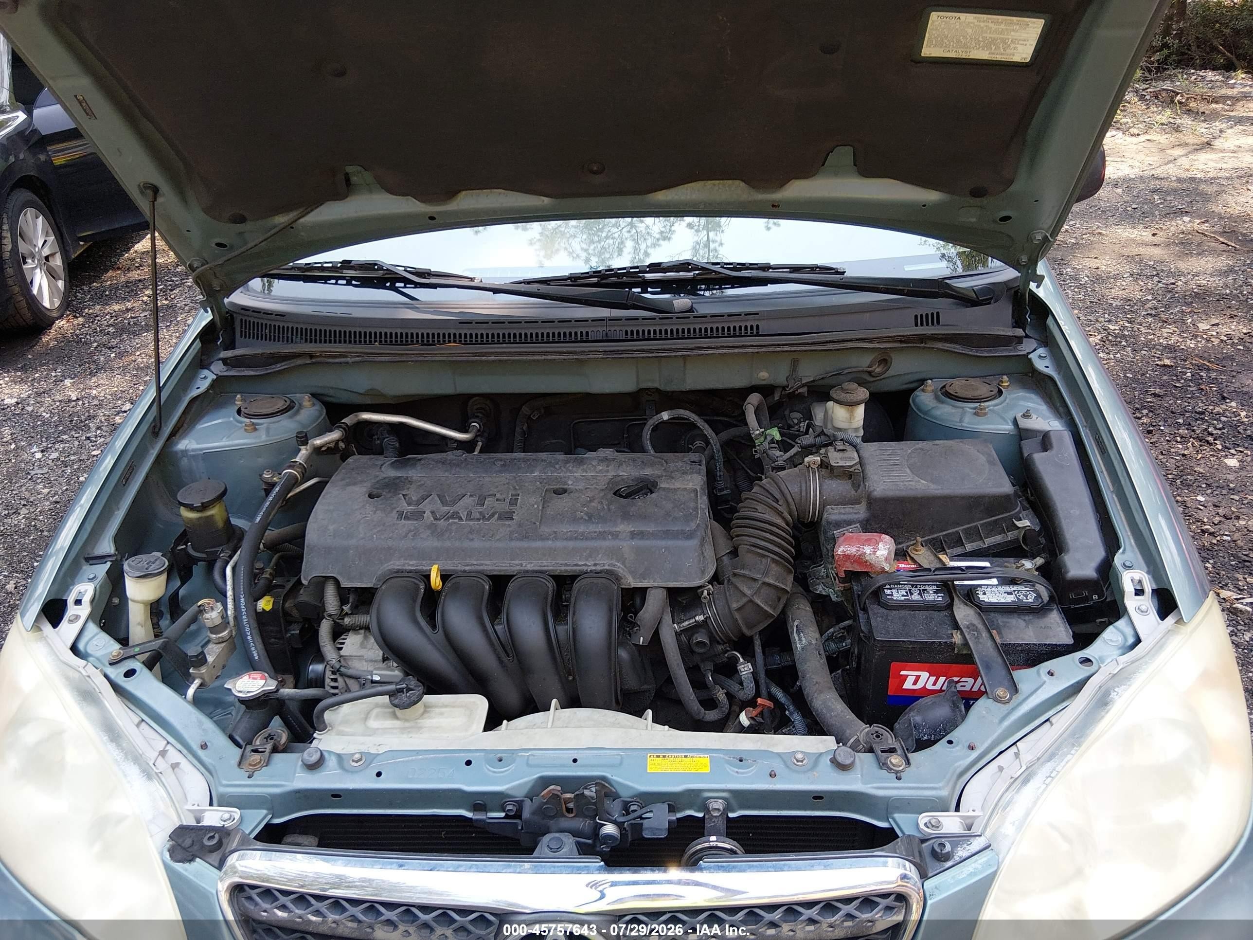 2005 Toyota Corolla Ce Blue vin: 2T1BR32E45C417126