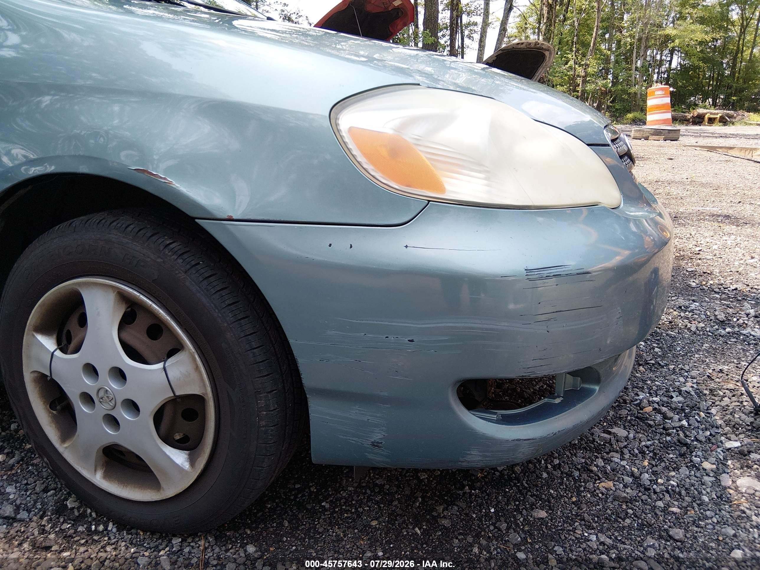 2005 Toyota Corolla Ce Blue vin: 2T1BR32E45C417126