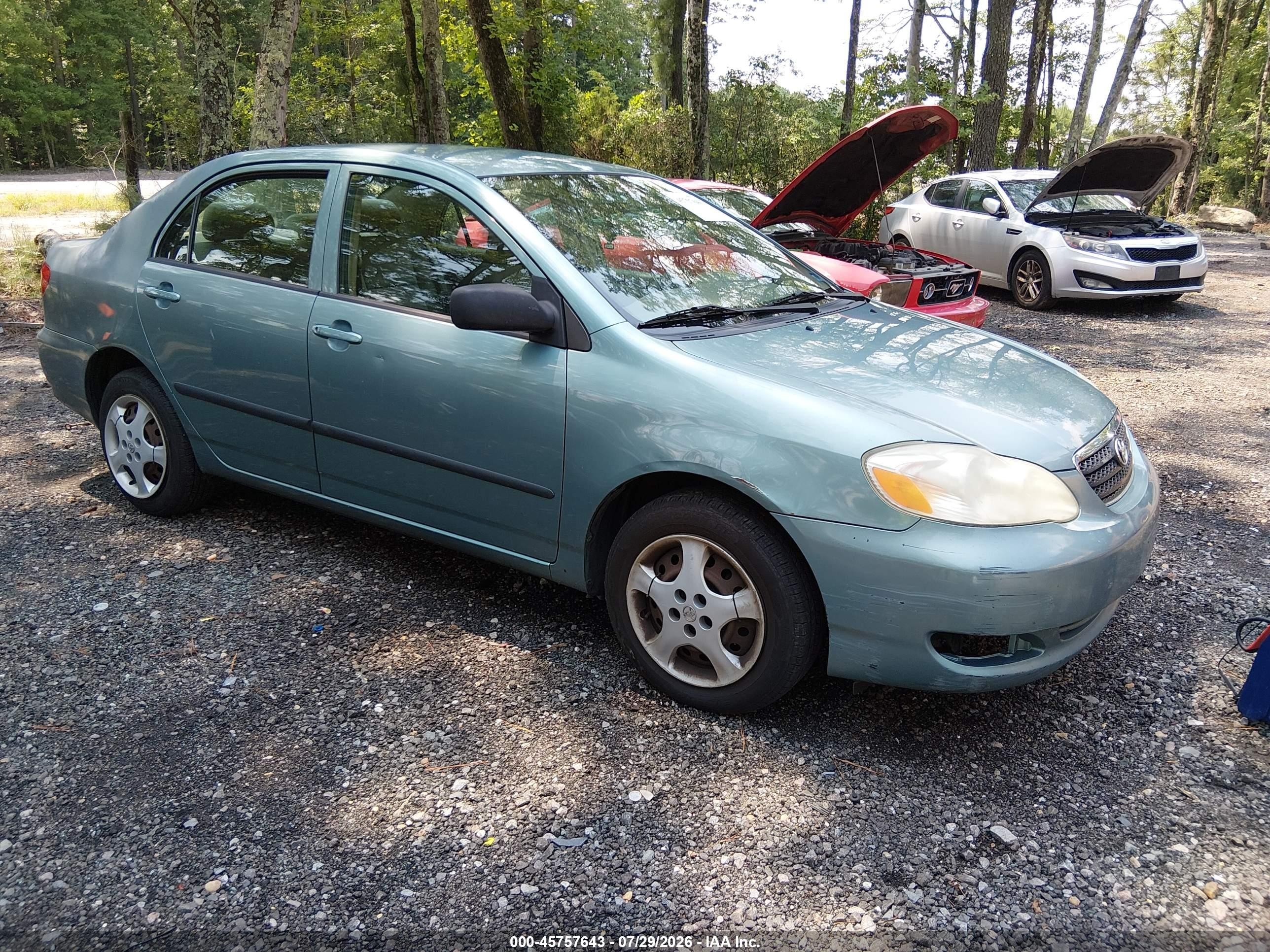 2005 Toyota Corolla Ce Blue vin: 2T1BR32E45C417126
