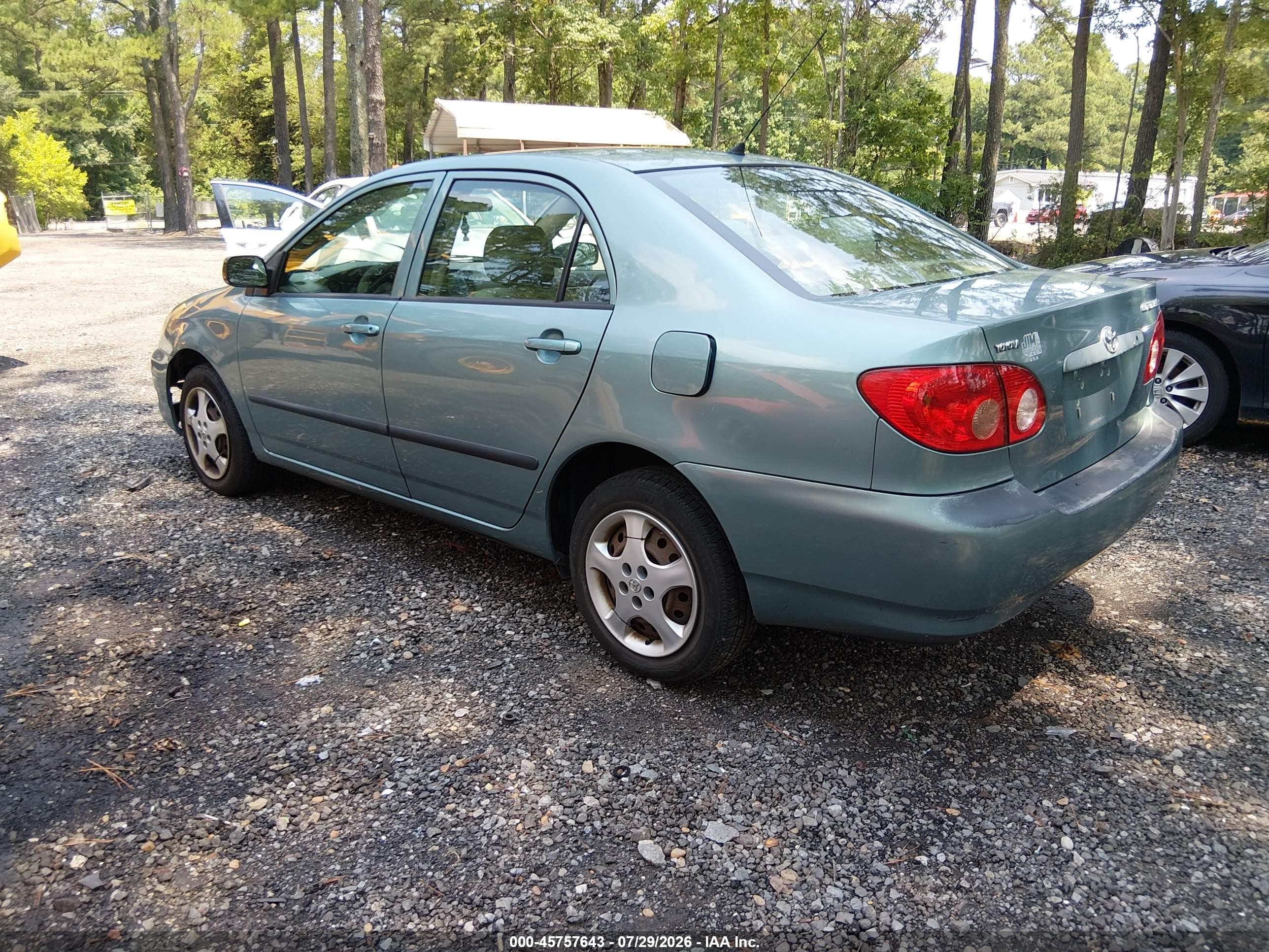 2005 Toyota Corolla Ce Blue vin: 2T1BR32E45C417126