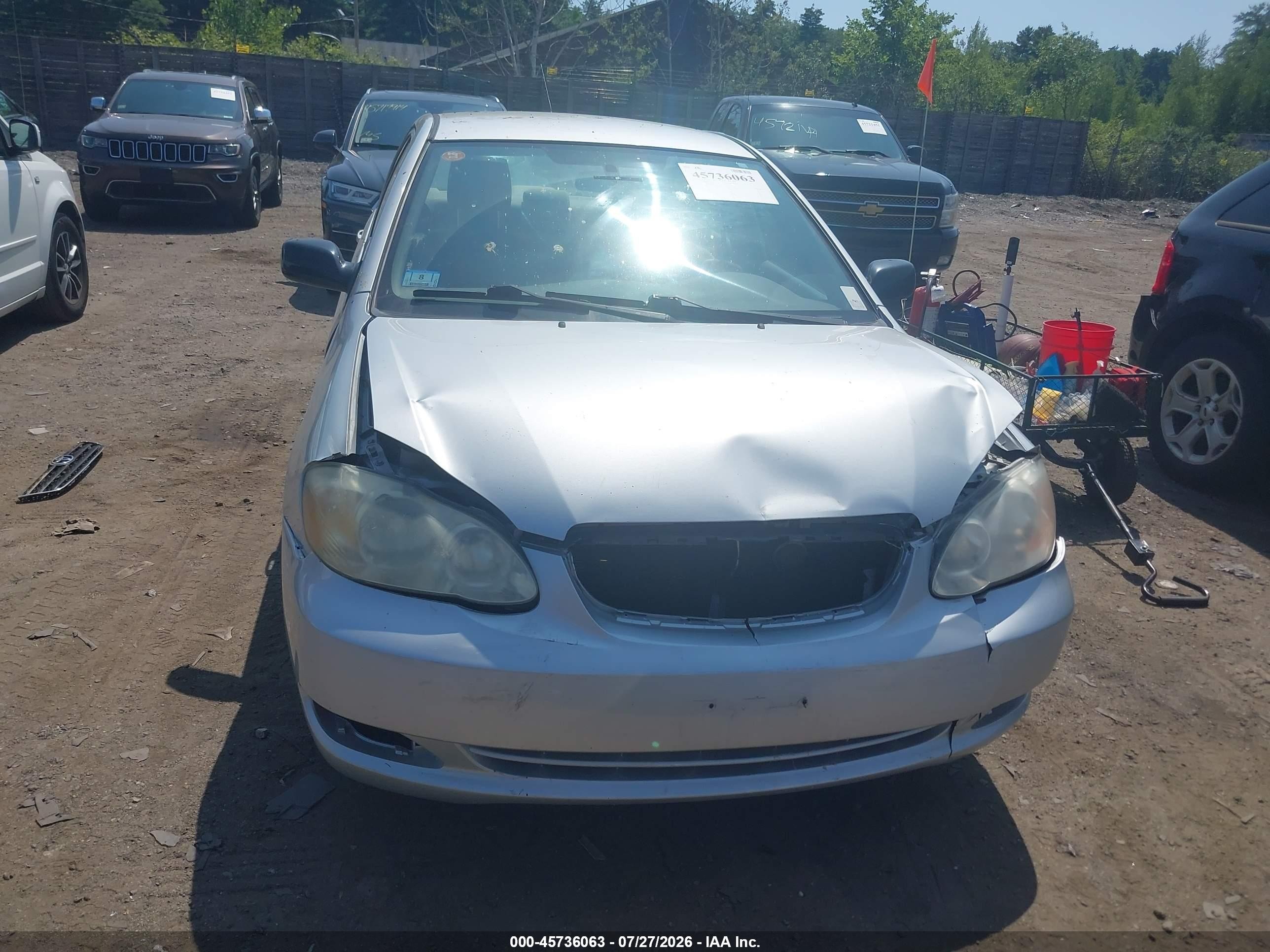 2005 Toyota Corolla Ce Silver vin: 2T1BR32E45C498838