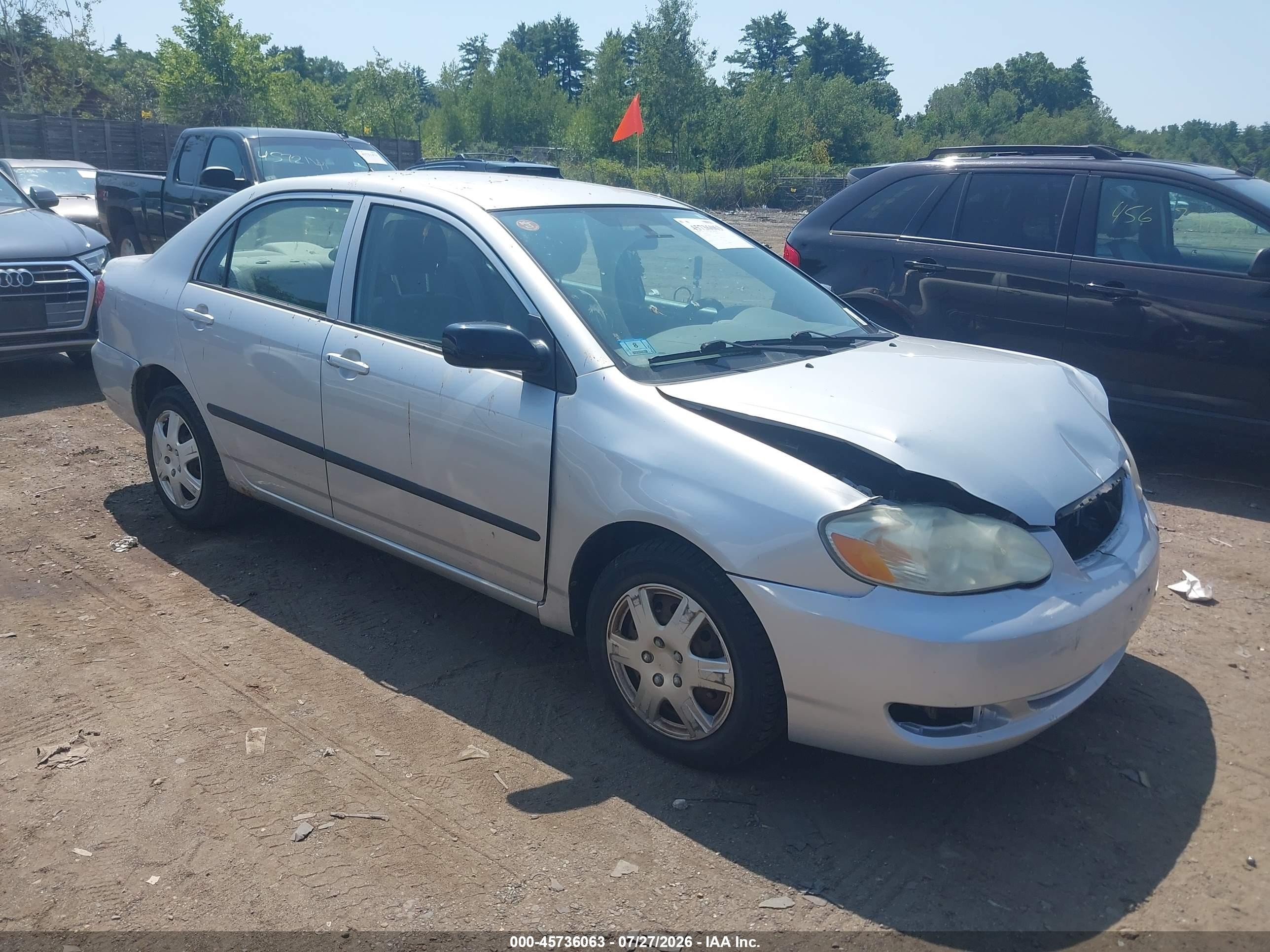 2005 Toyota Corolla Ce Silver vin: 2T1BR32E45C498838