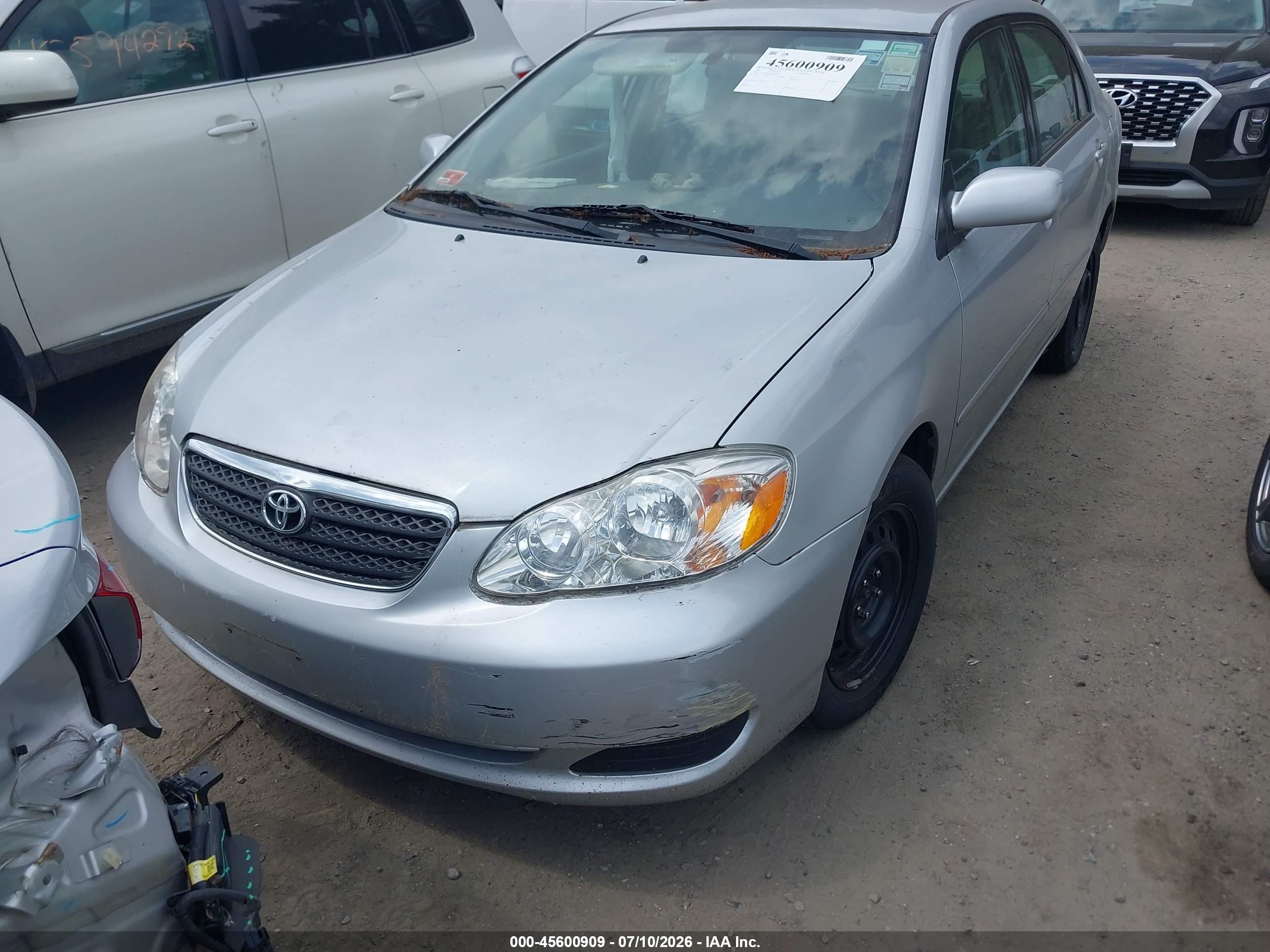 2005 Toyota Corolla Le Silver vin: 2T1BR32E45C508798