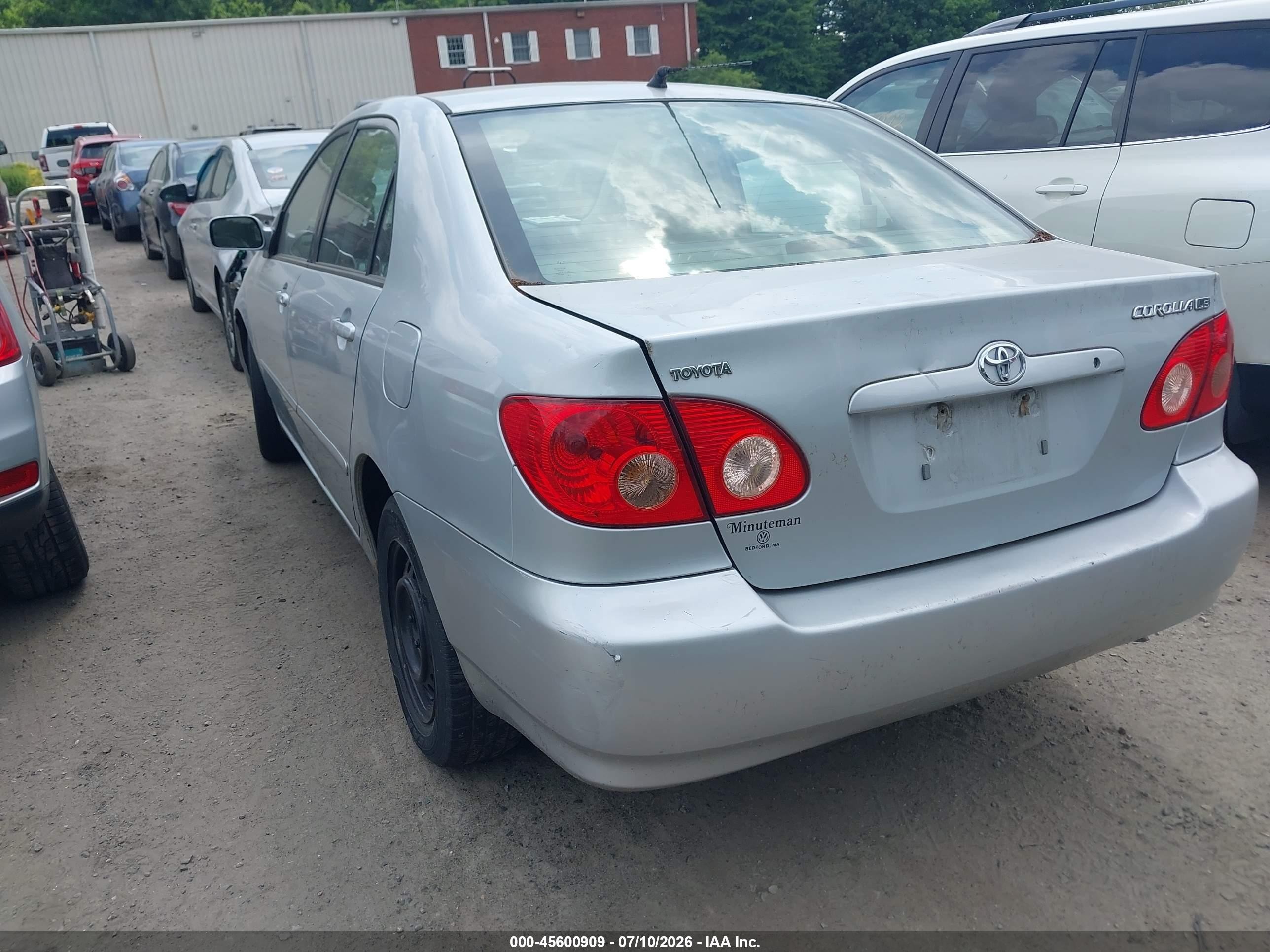 2005 Toyota Corolla Le Silver vin: 2T1BR32E45C508798
