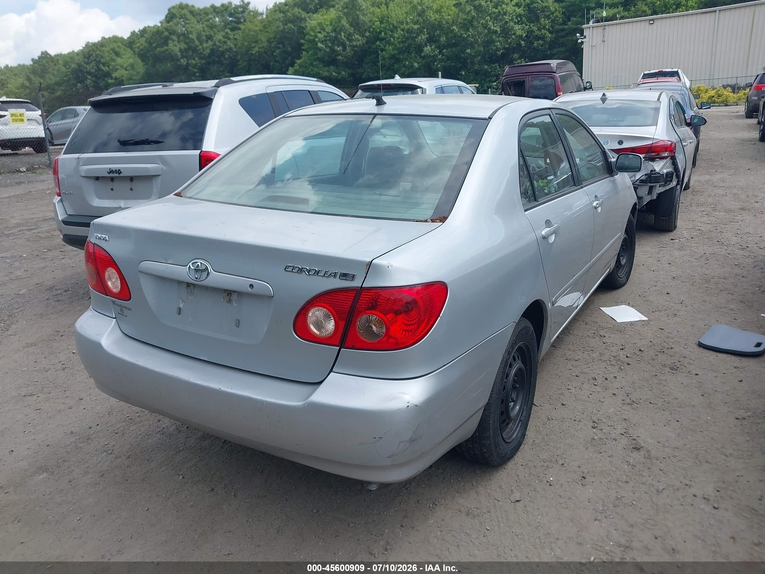 2005 Toyota Corolla Le Silver vin: 2T1BR32E45C508798