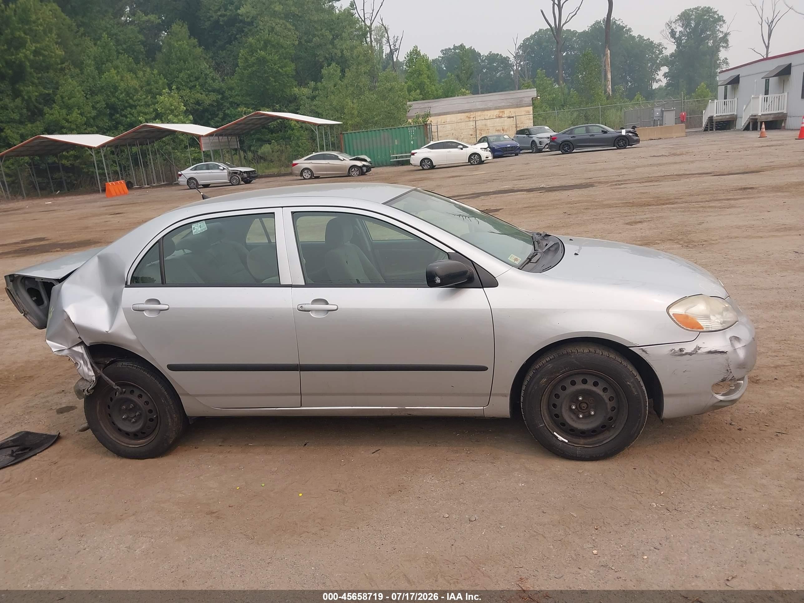 2005 Toyota Corolla Ce Silver vin: 2T1BR32E45C554552