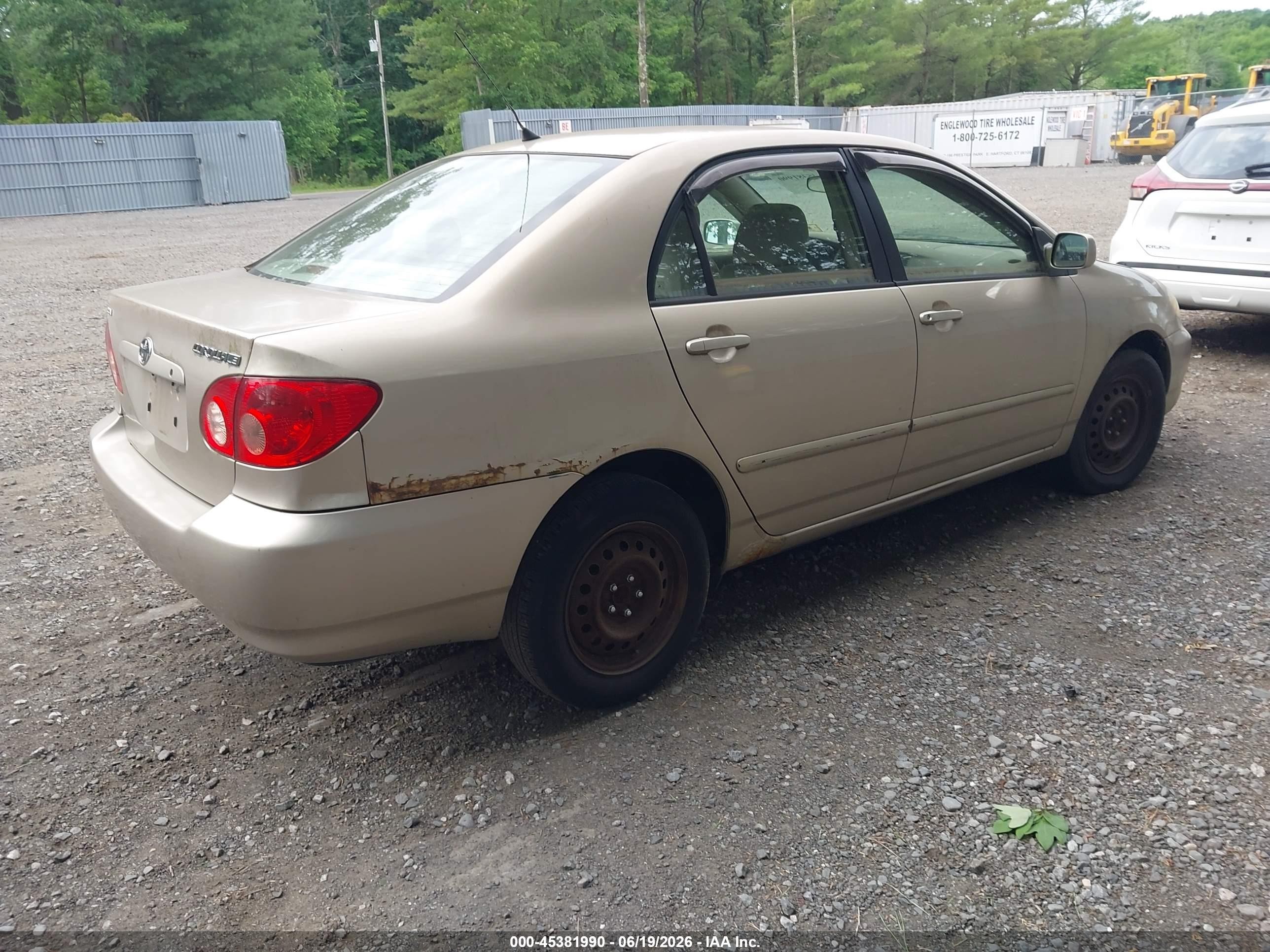 2005 Toyota Corolla Le Tan vin: 2T1BR32E45C556219