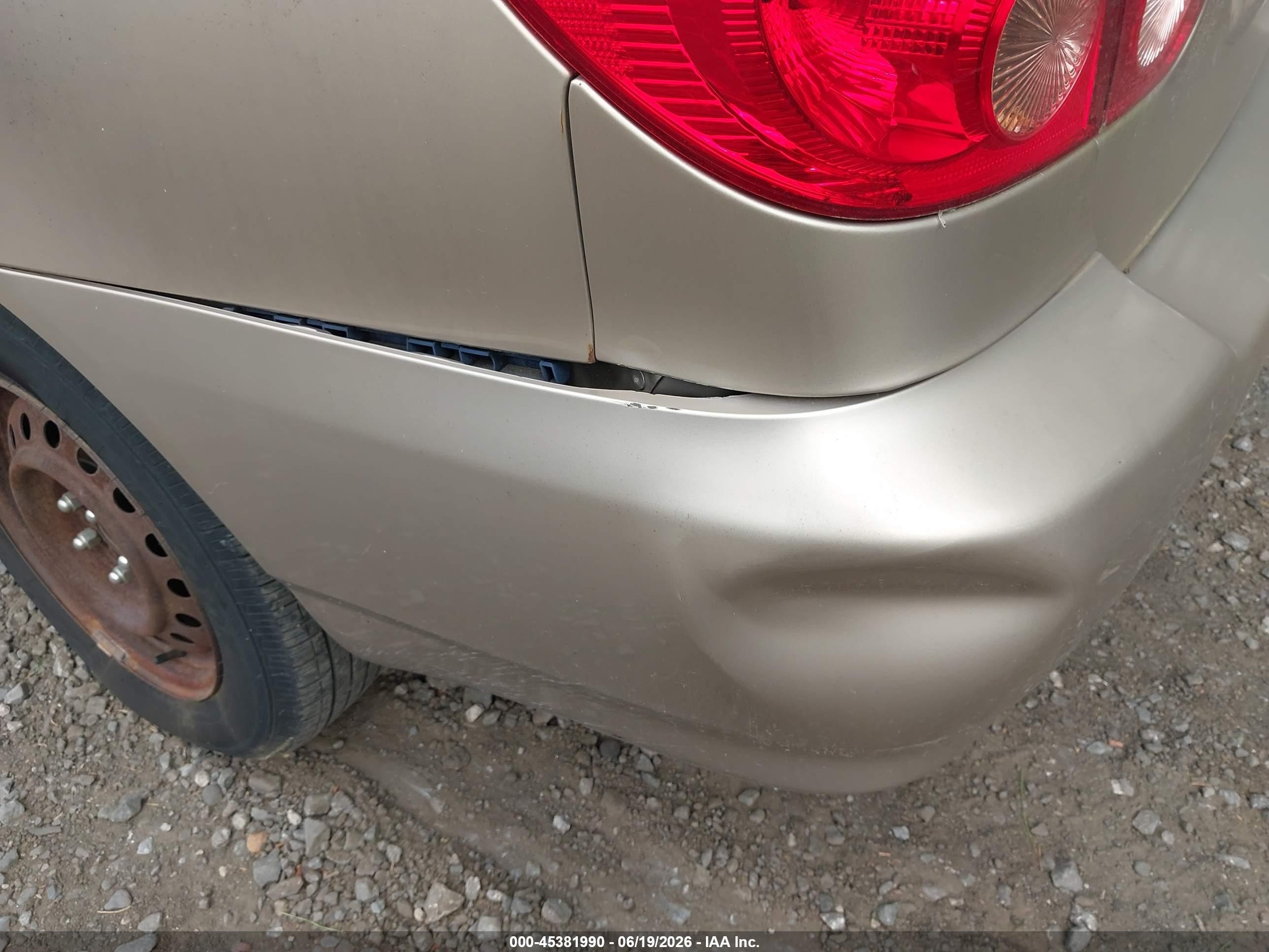 2005 Toyota Corolla Le Tan vin: 2T1BR32E45C556219