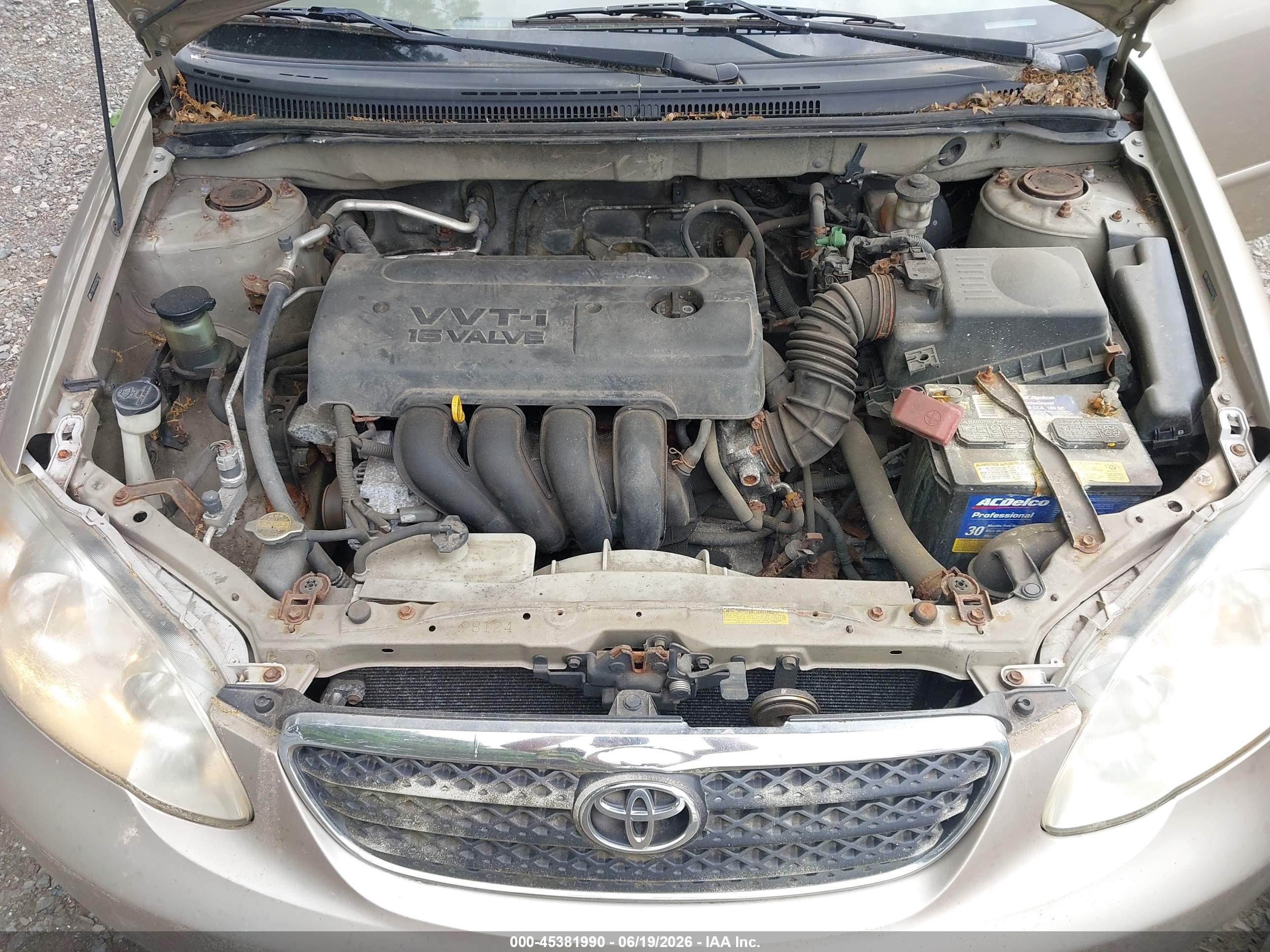 2005 Toyota Corolla Le Tan vin: 2T1BR32E45C556219