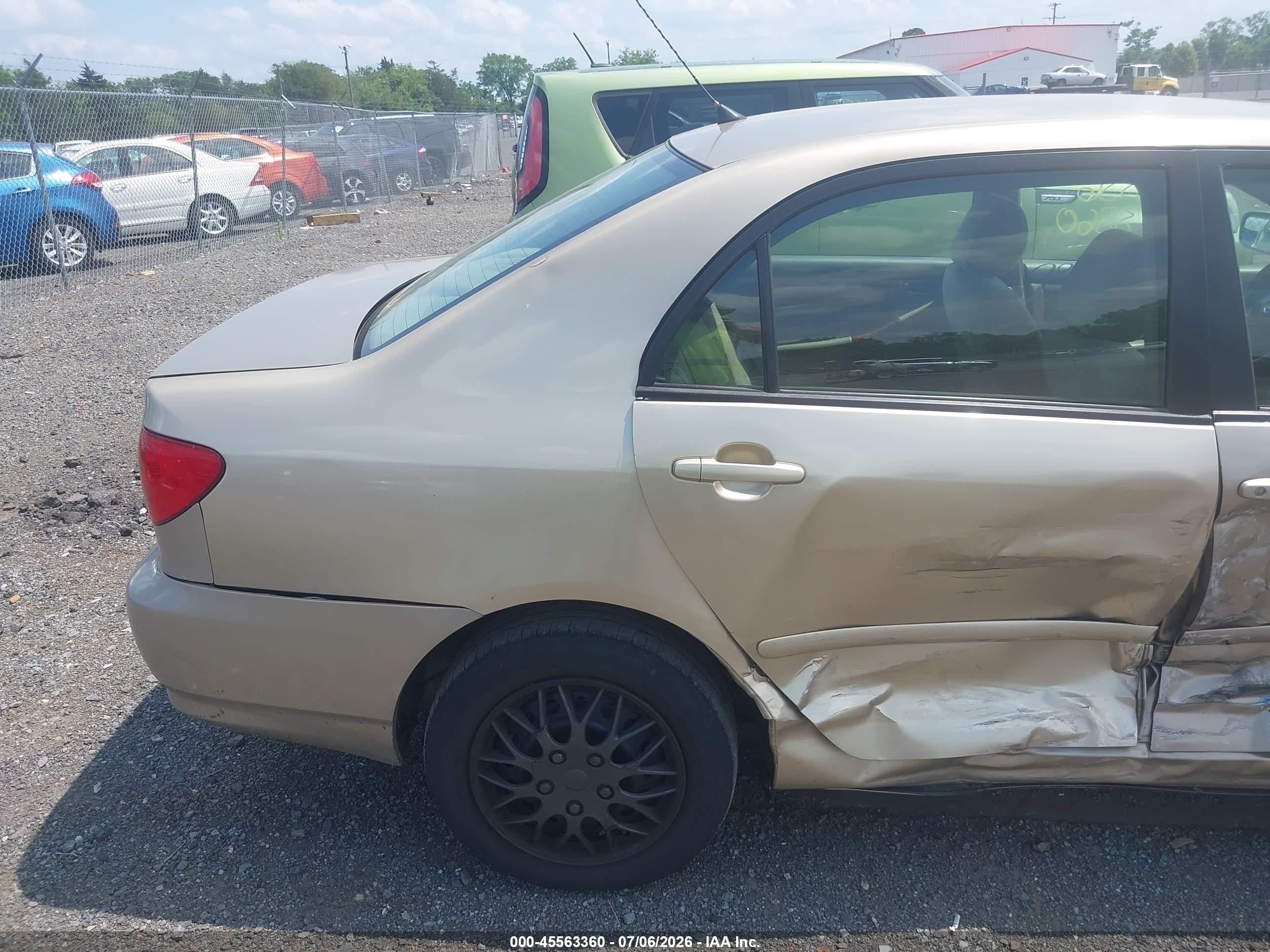 2006 Toyota Corolla Le Gold vin: 2T1BR32E46C605016