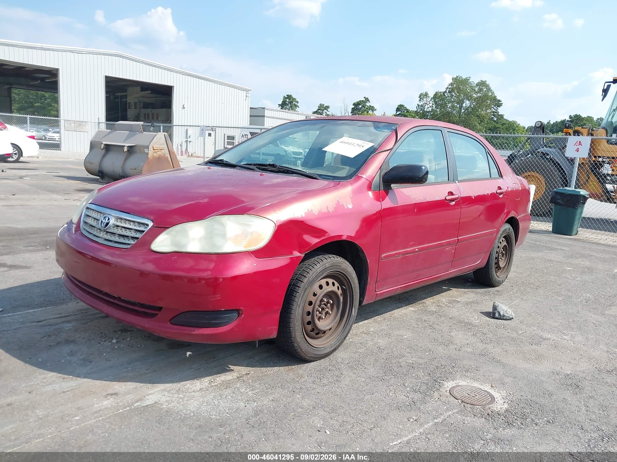 2006 Toyota Corolla Le Red vin: 2T1BR32E46C619420