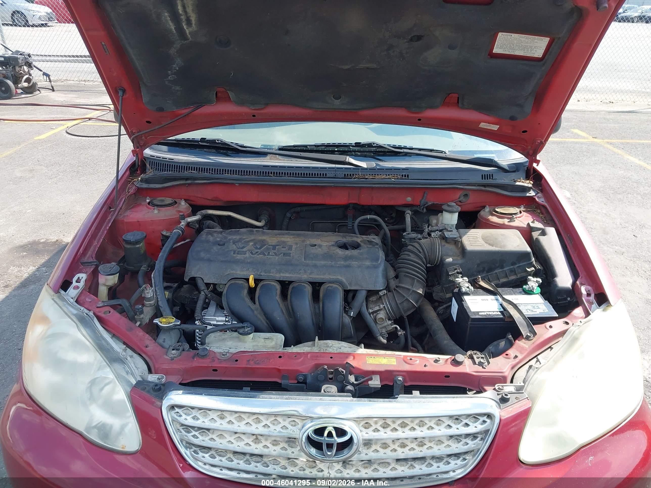2006 Toyota Corolla Le Red vin: 2T1BR32E46C619420