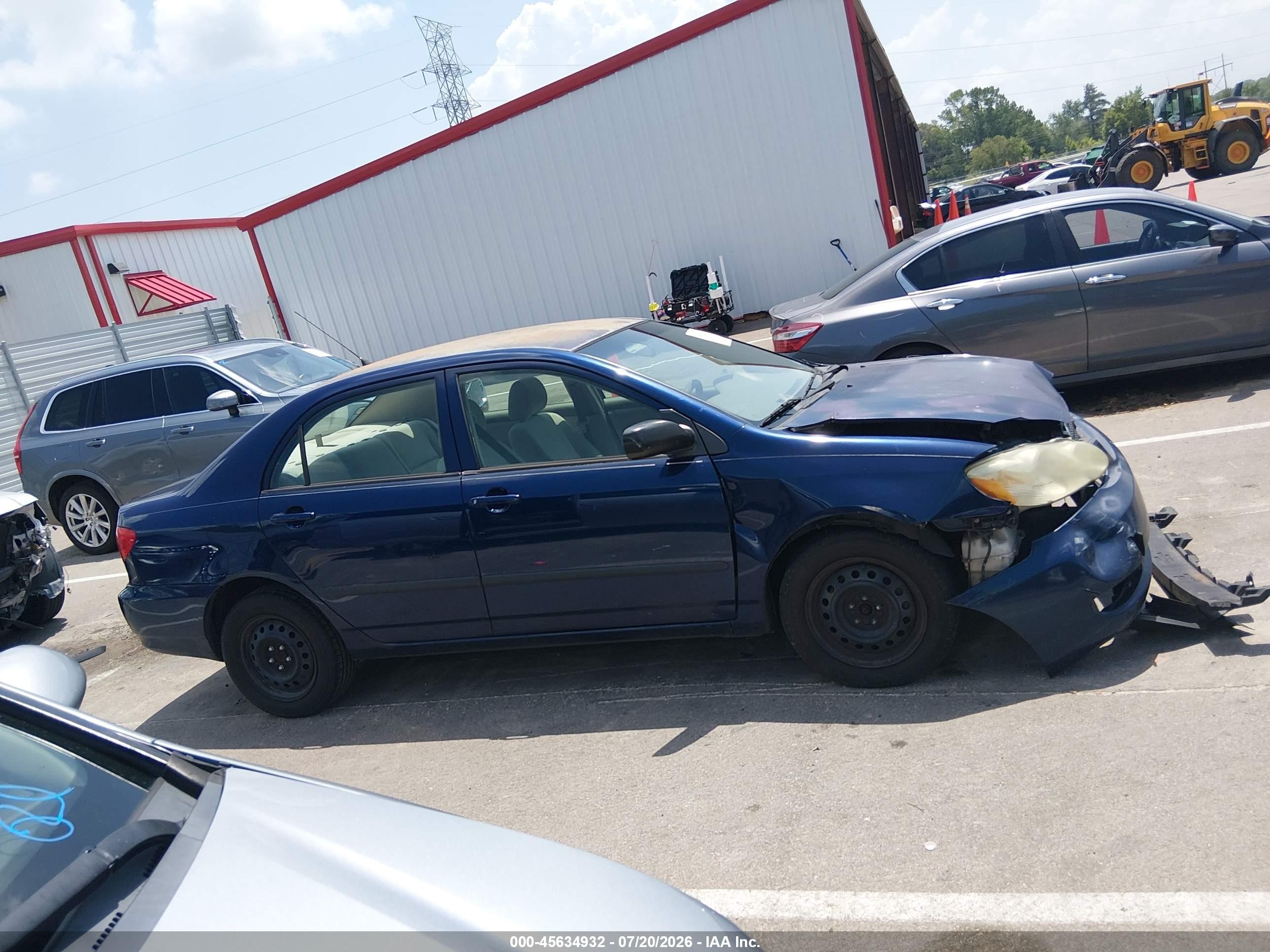 2006 Toyota Corolla Ce Blue vin: 2T1BR32E46C630577