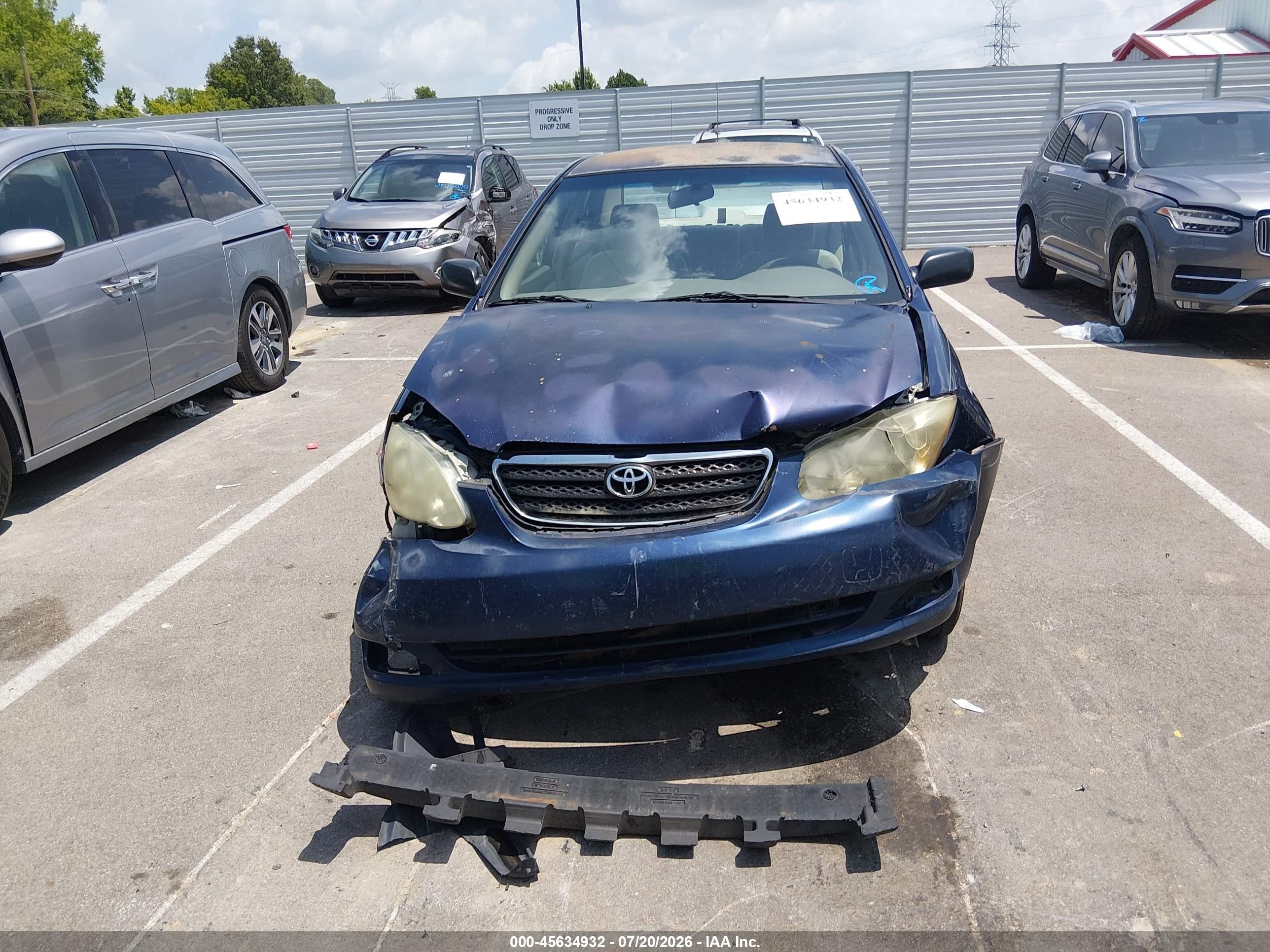 2006 Toyota Corolla Ce Blue vin: 2T1BR32E46C630577