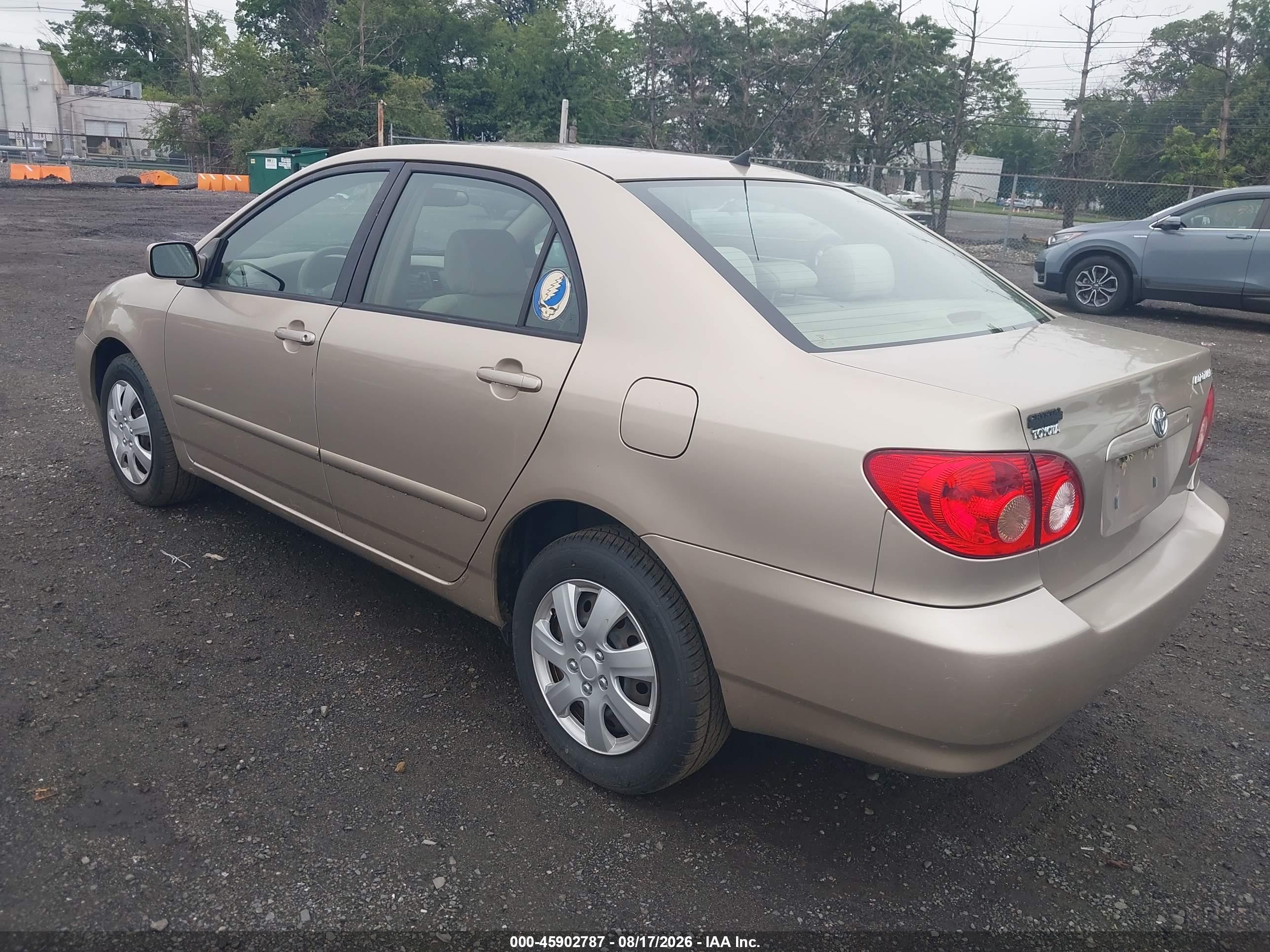 2006 Toyota Corolla Le Бежевый vin: 2T1BR32E46C693985