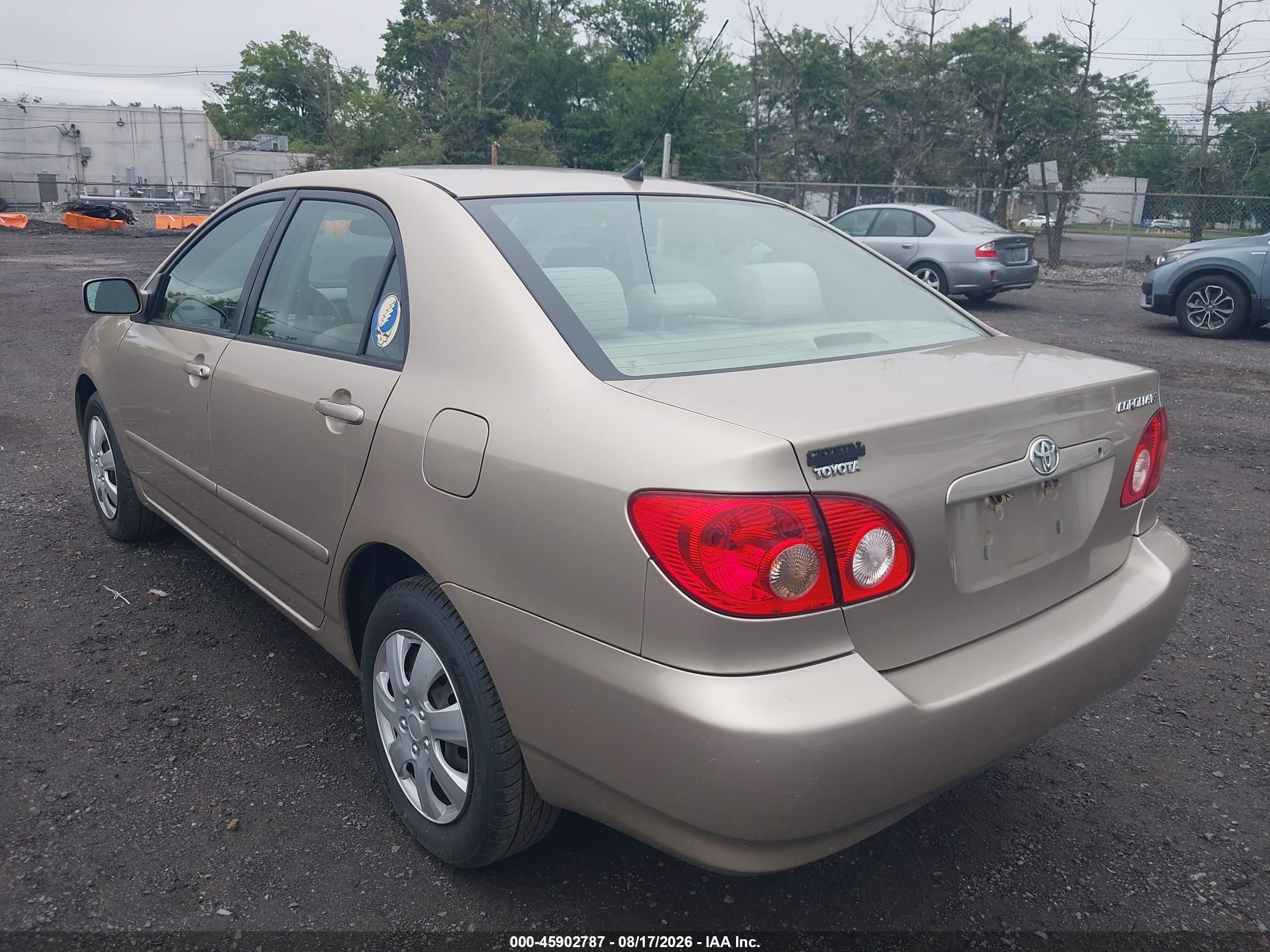 2006 Toyota Corolla Le Бежевый vin: 2T1BR32E46C693985