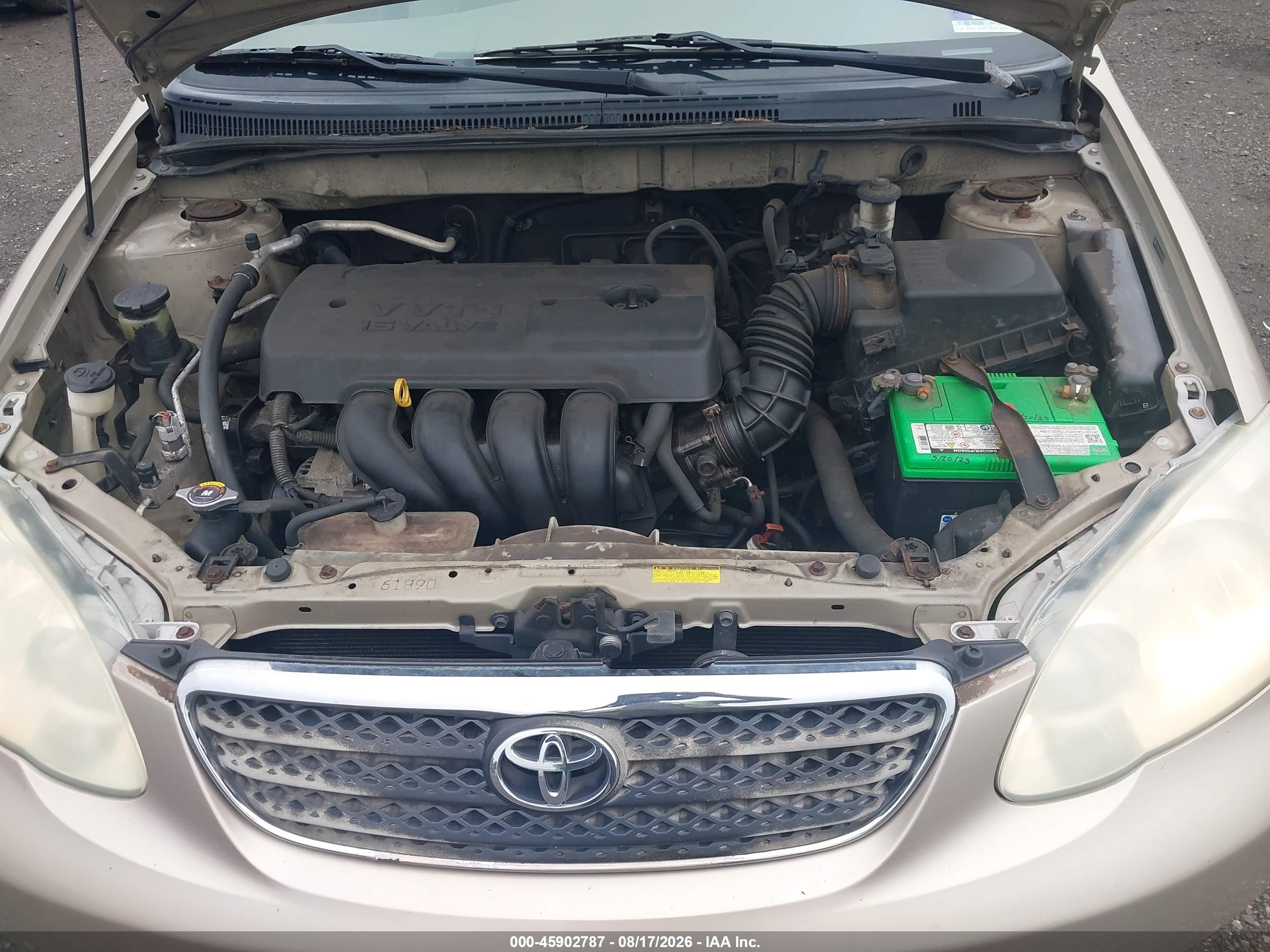 2006 Toyota Corolla Le Бежевый vin: 2T1BR32E46C693985