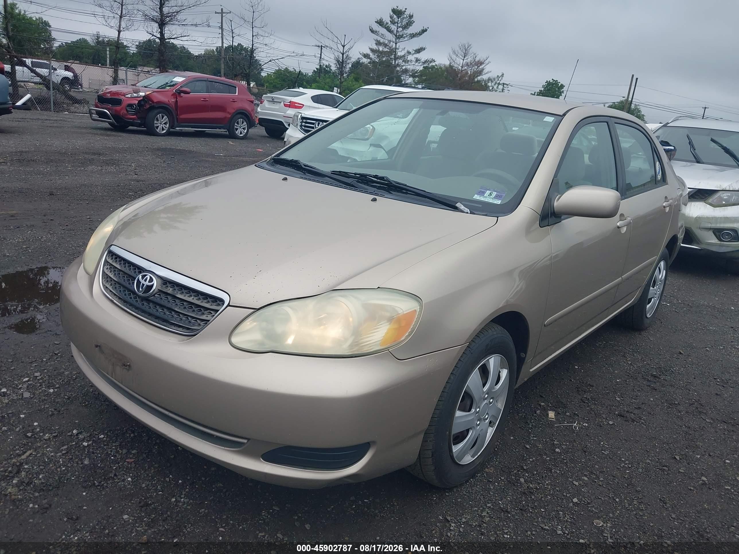 2006 Toyota Corolla Le Бежевый vin: 2T1BR32E46C693985