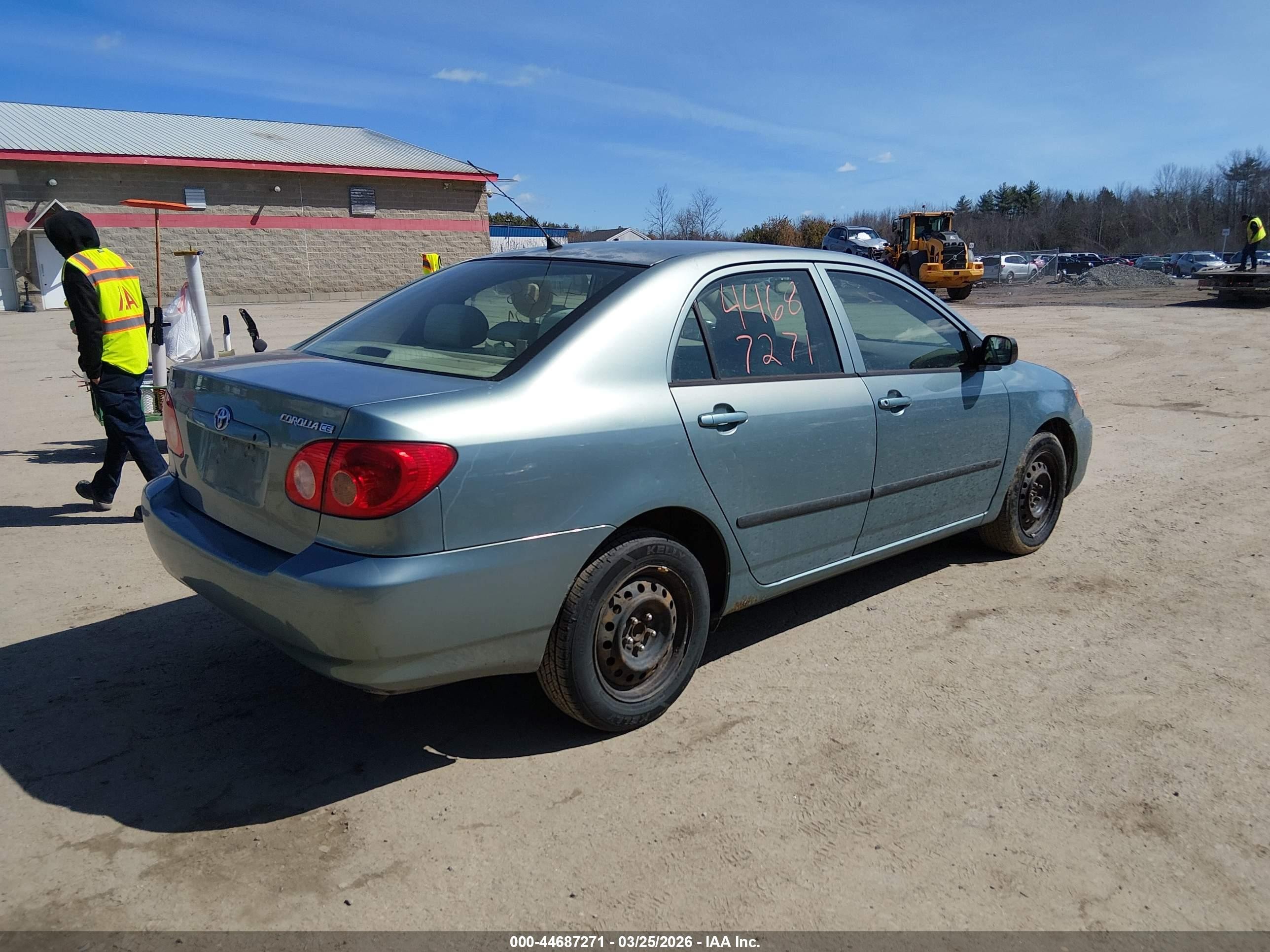 2006 Toyota Corolla Ce Blue vin: 2T1BR32E46C706069