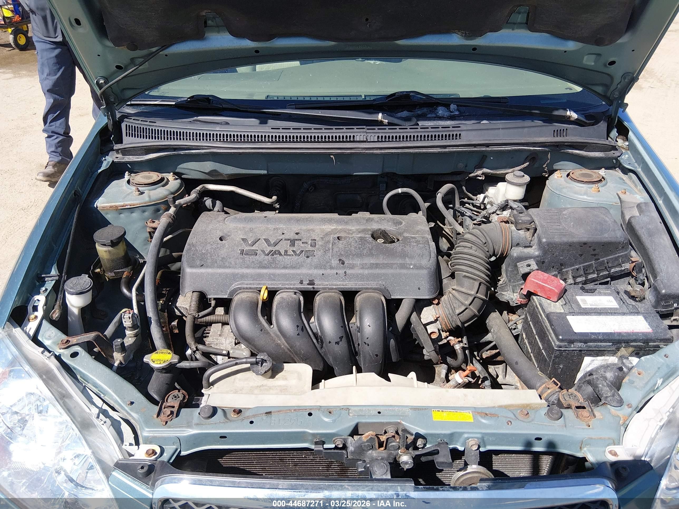 2006 Toyota Corolla Ce Blue vin: 2T1BR32E46C706069