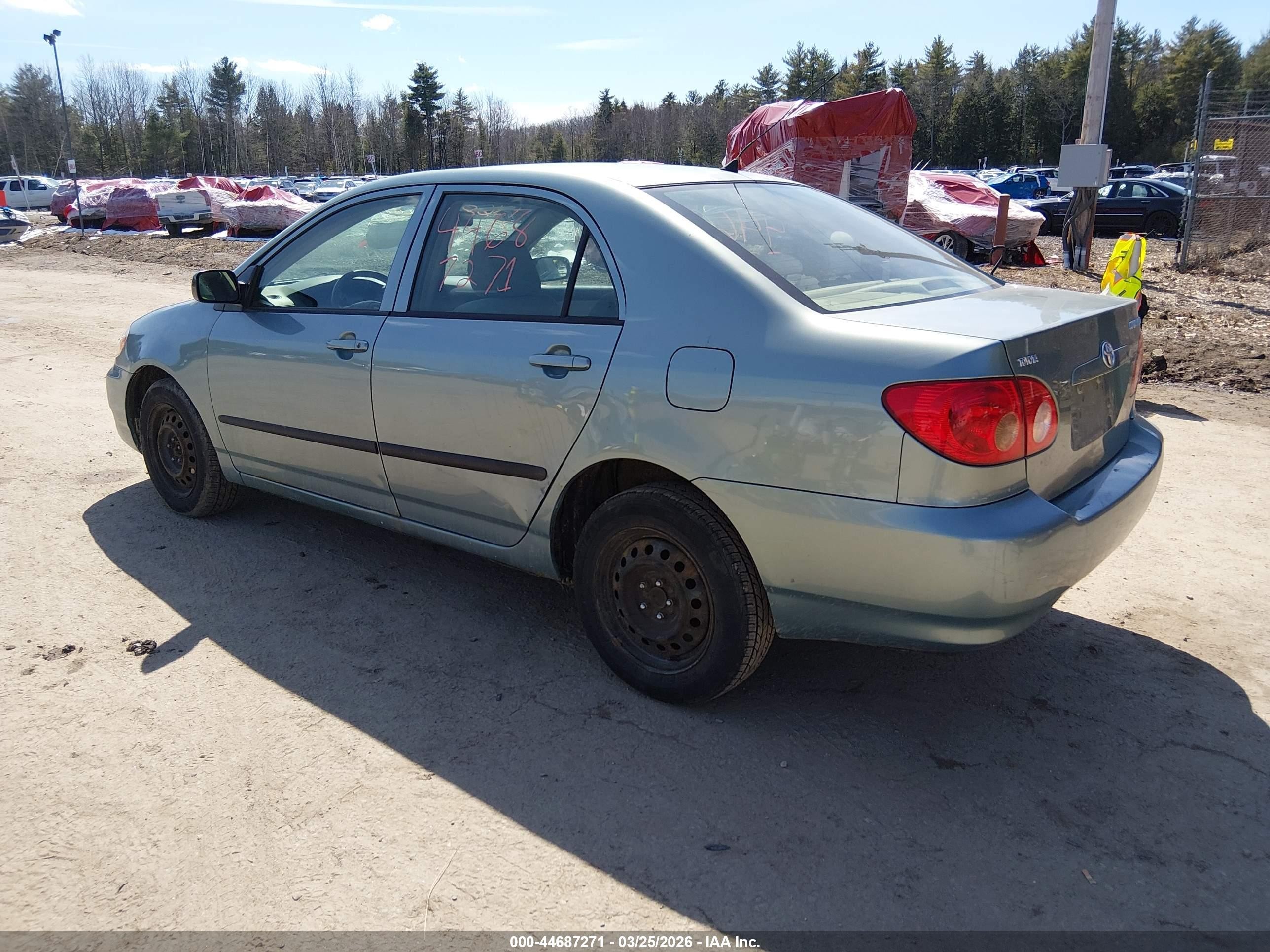 2006 Toyota Corolla Ce Blue vin: 2T1BR32E46C706069
