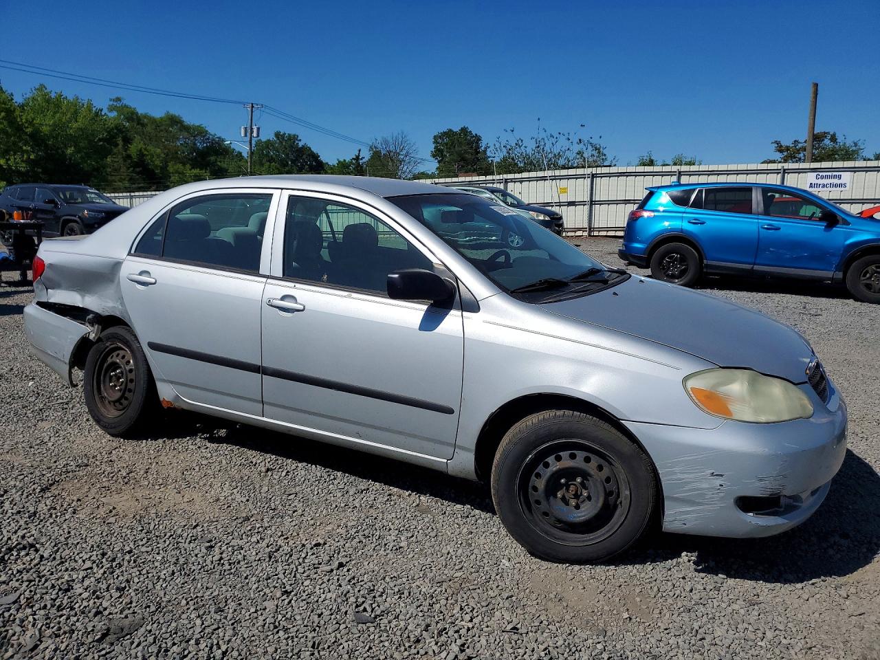 2007 Toyota Corolla Ce Silver vin: 2T1BR32E47C716442
