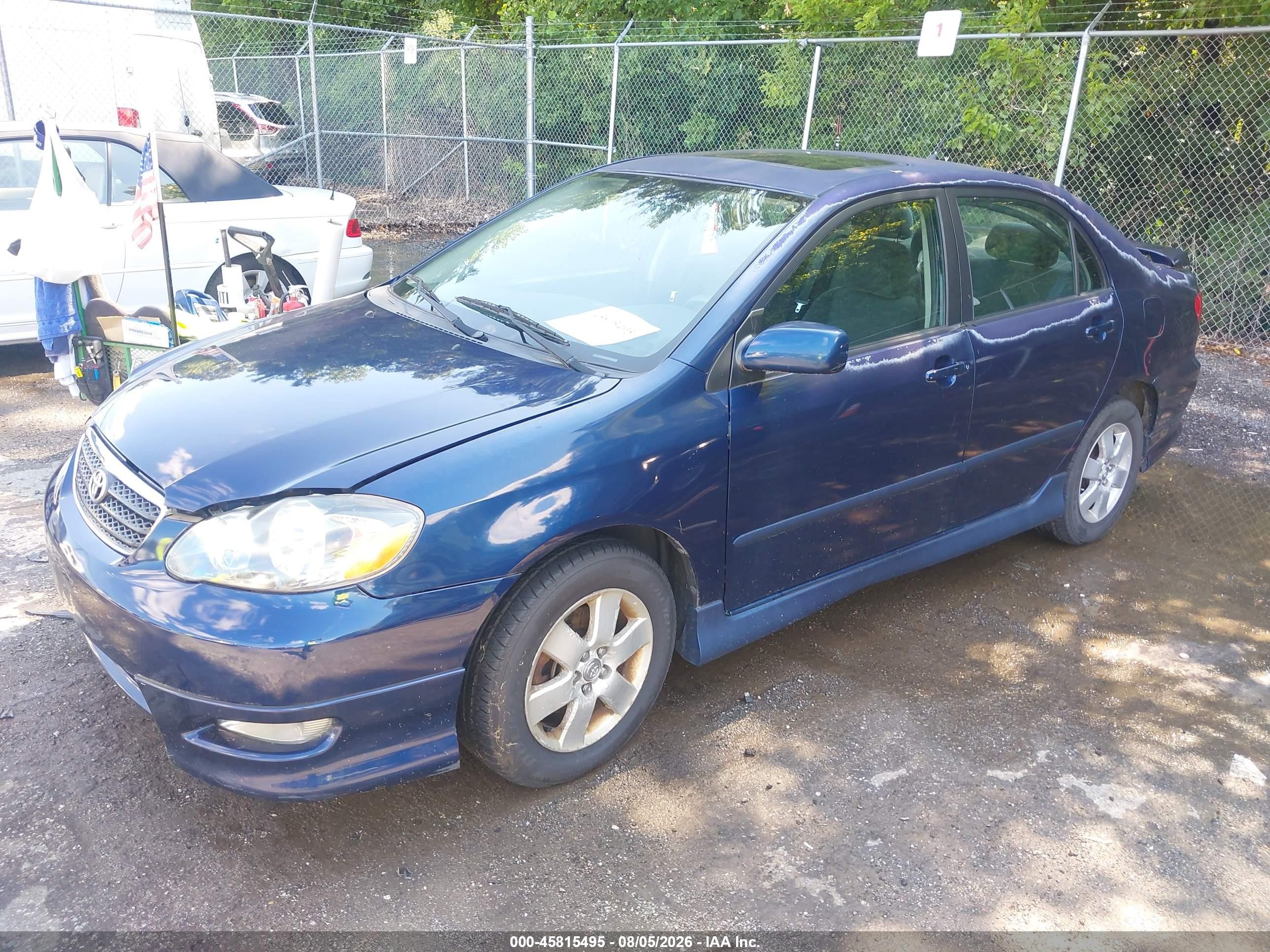 2007 Toyota Corolla S Синий vin: 2T1BR32E47C731619