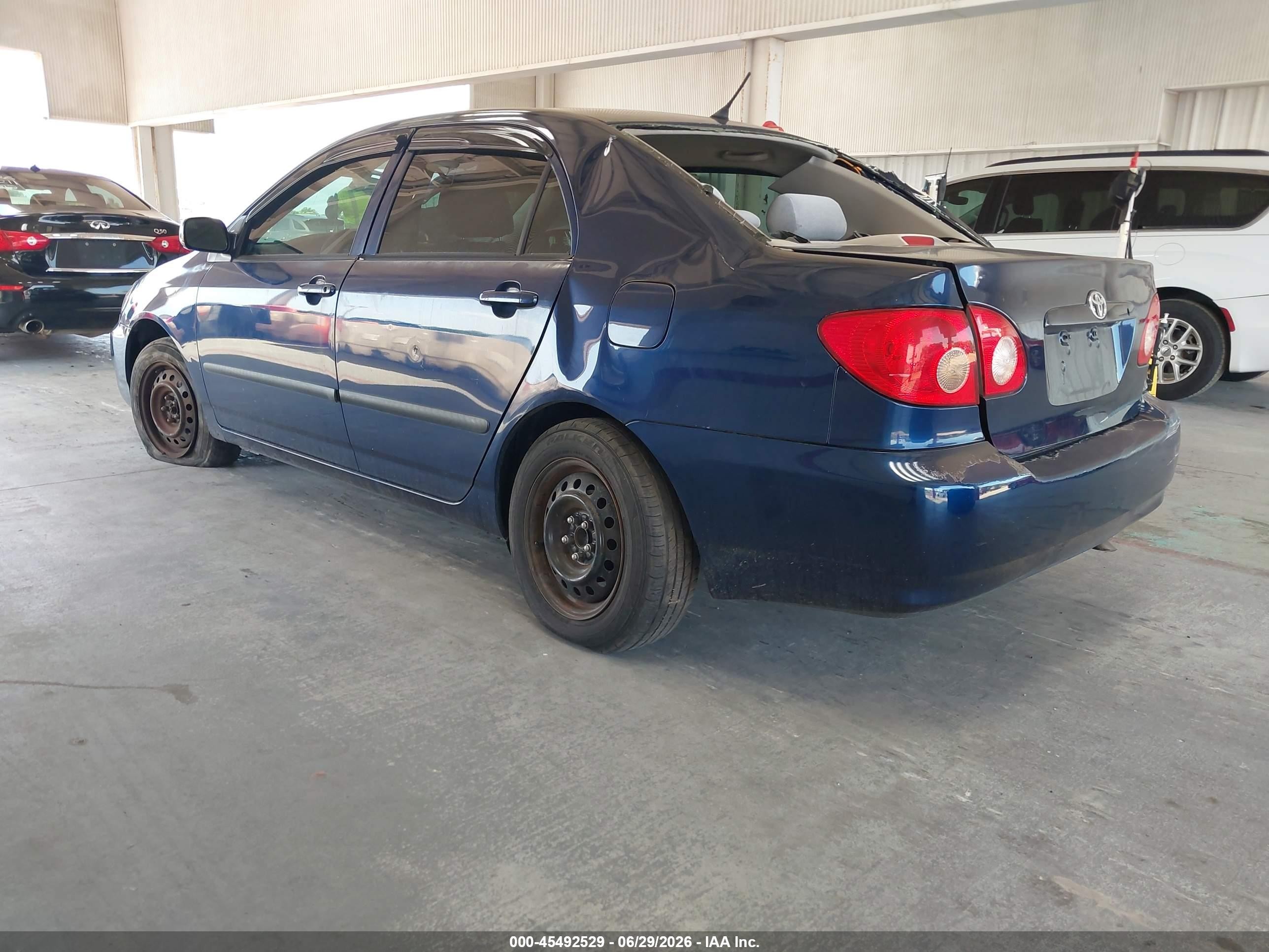 2007 Toyota Corolla Ce Синий vin: 2T1BR32E47C767102