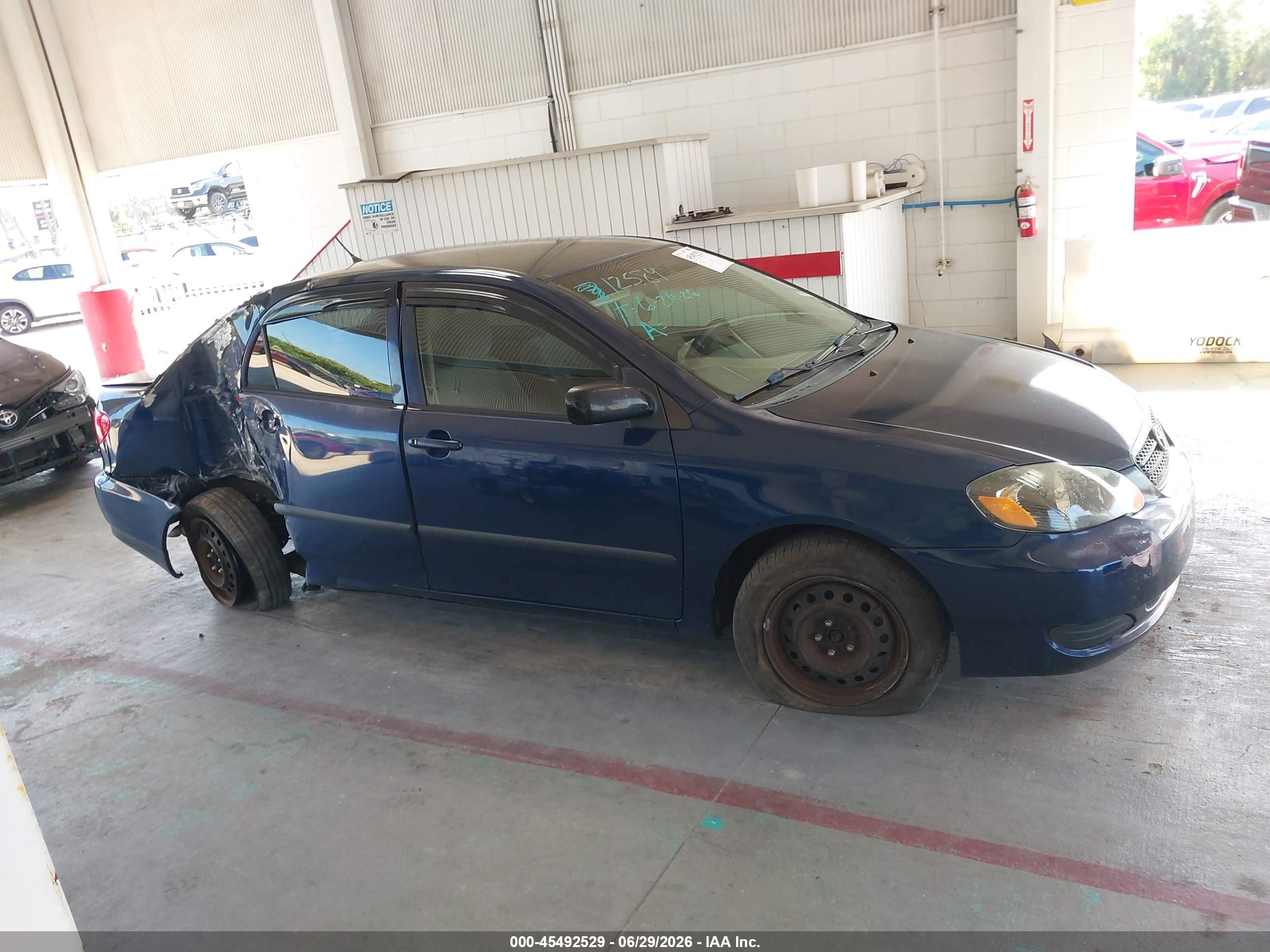 2007 Toyota Corolla Ce Синий vin: 2T1BR32E47C767102