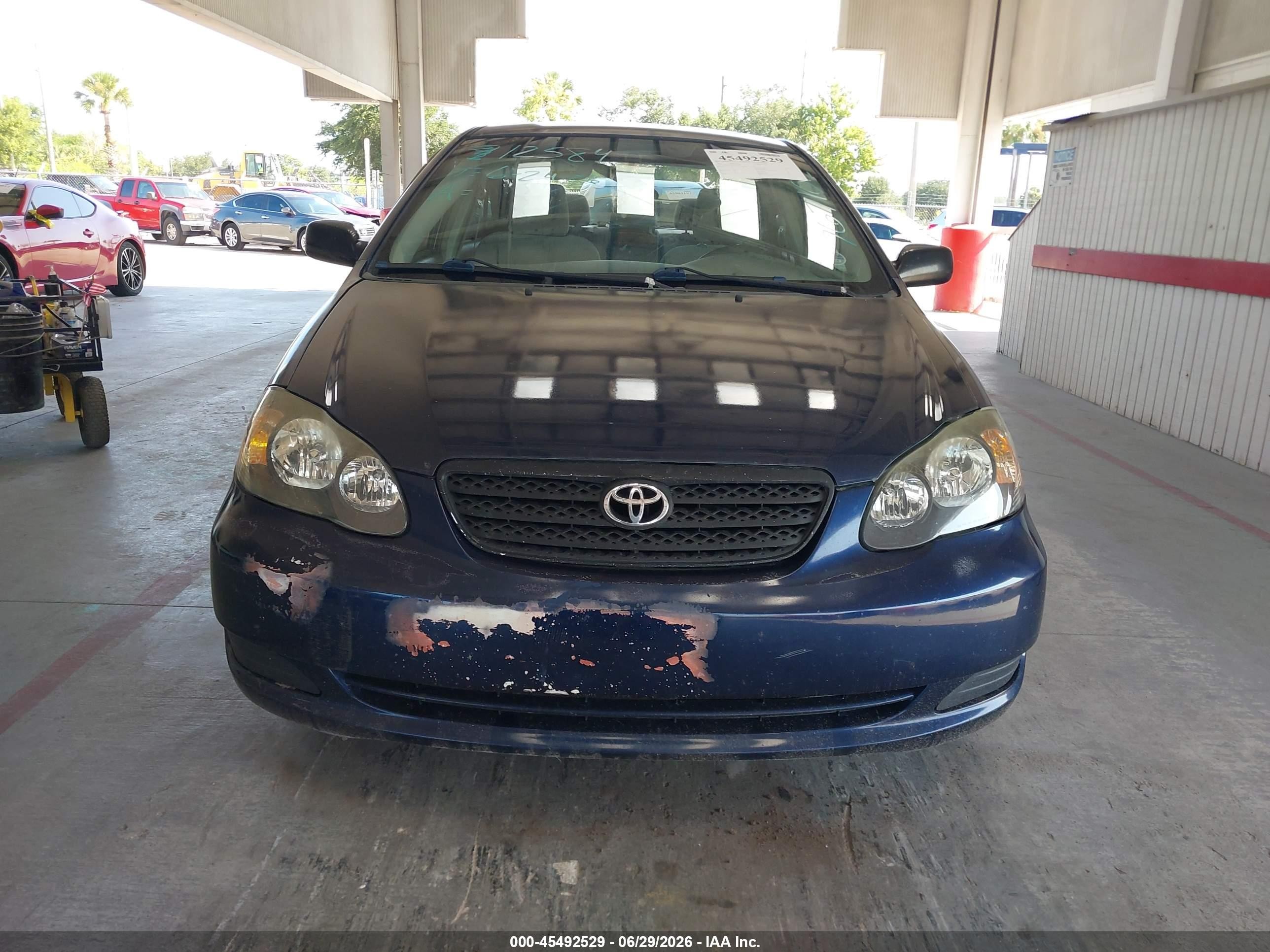 2007 Toyota Corolla Ce Синий vin: 2T1BR32E47C767102