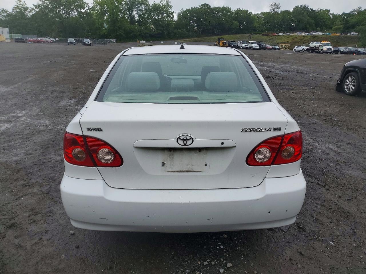 2007 Toyota Corolla Ce White vin: 2T1BR32E47C775880