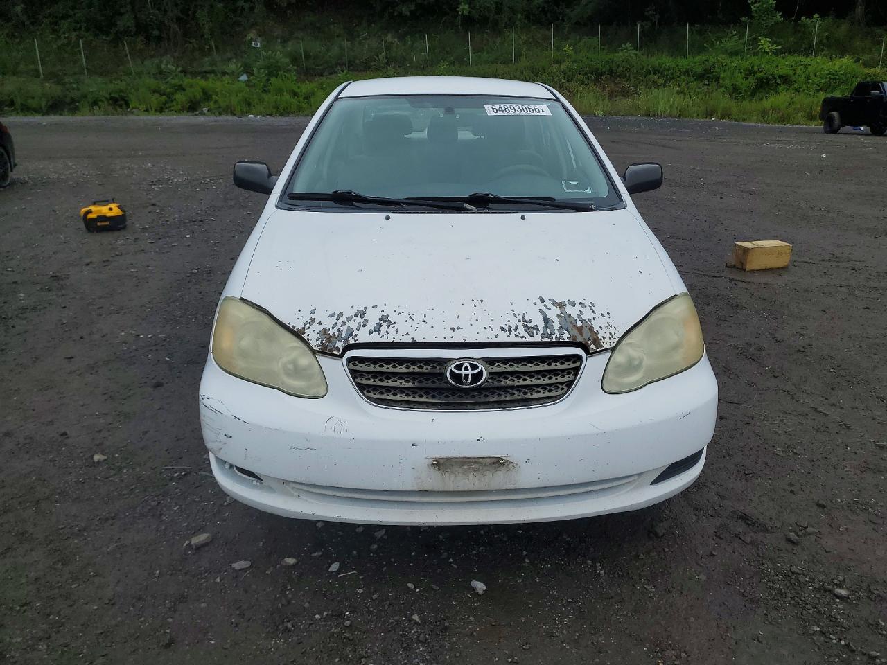 2007 Toyota Corolla Ce White vin: 2T1BR32E47C775880