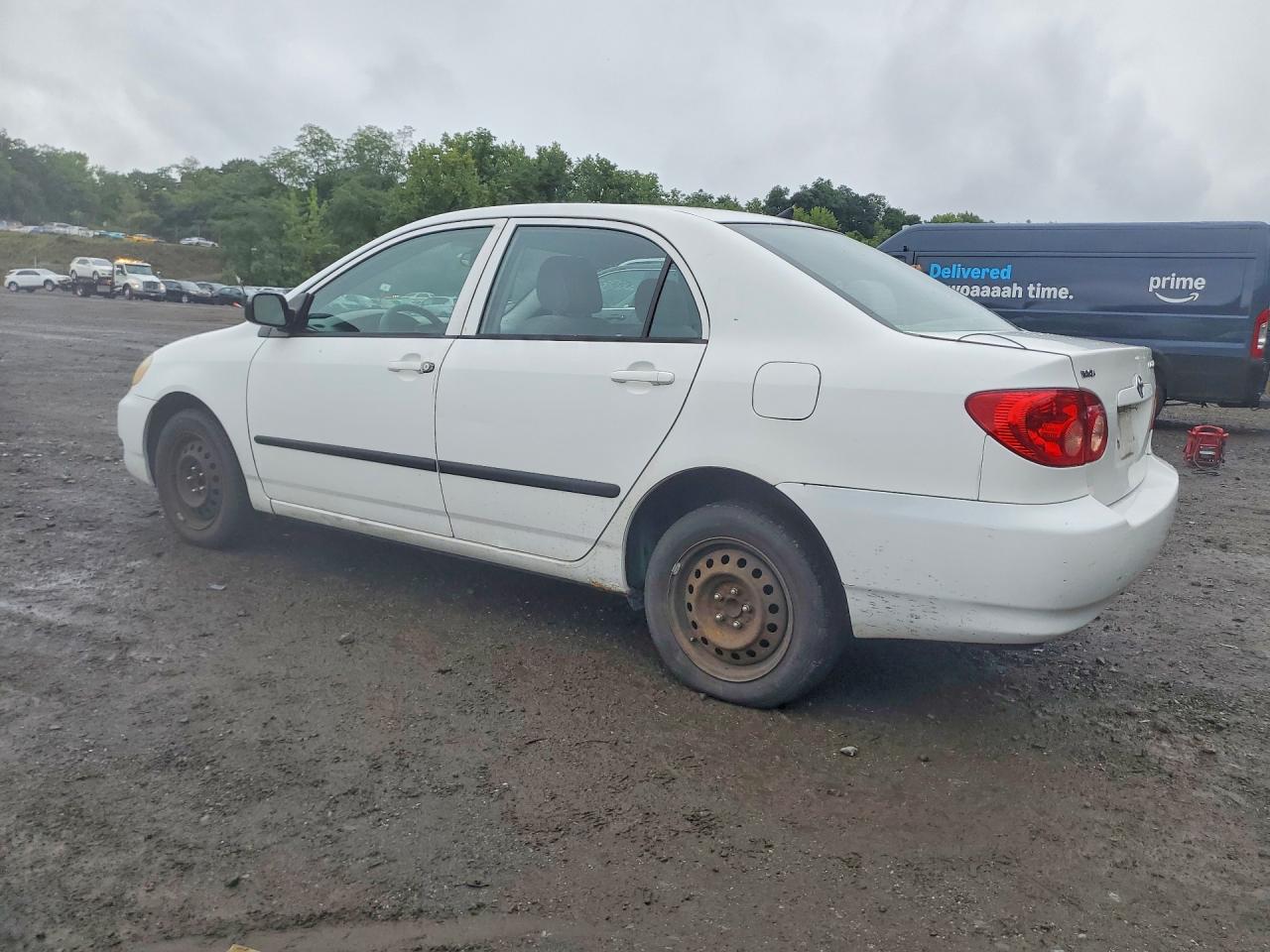 2007 Toyota Corolla Ce White vin: 2T1BR32E47C775880
