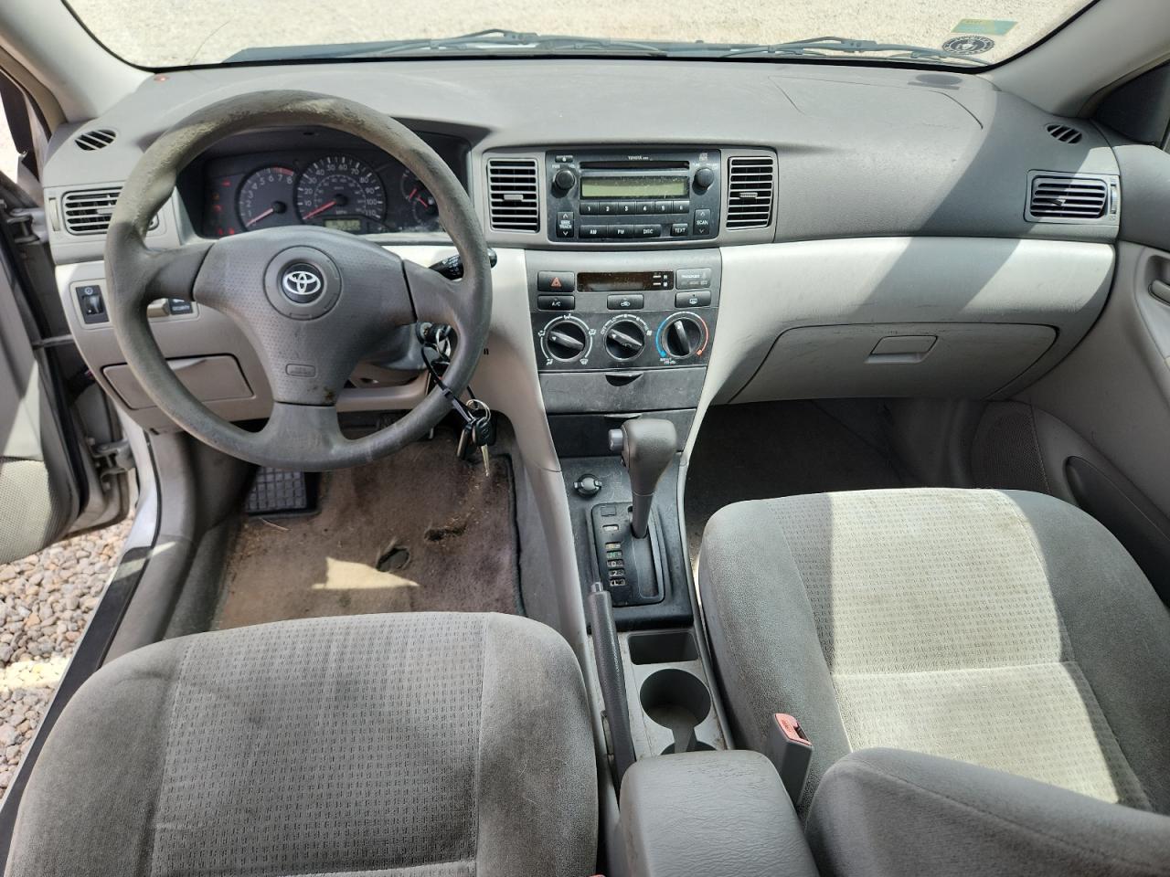 2007 Toyota Corolla Ce Silver vin: 2T1BR32E47C796325
