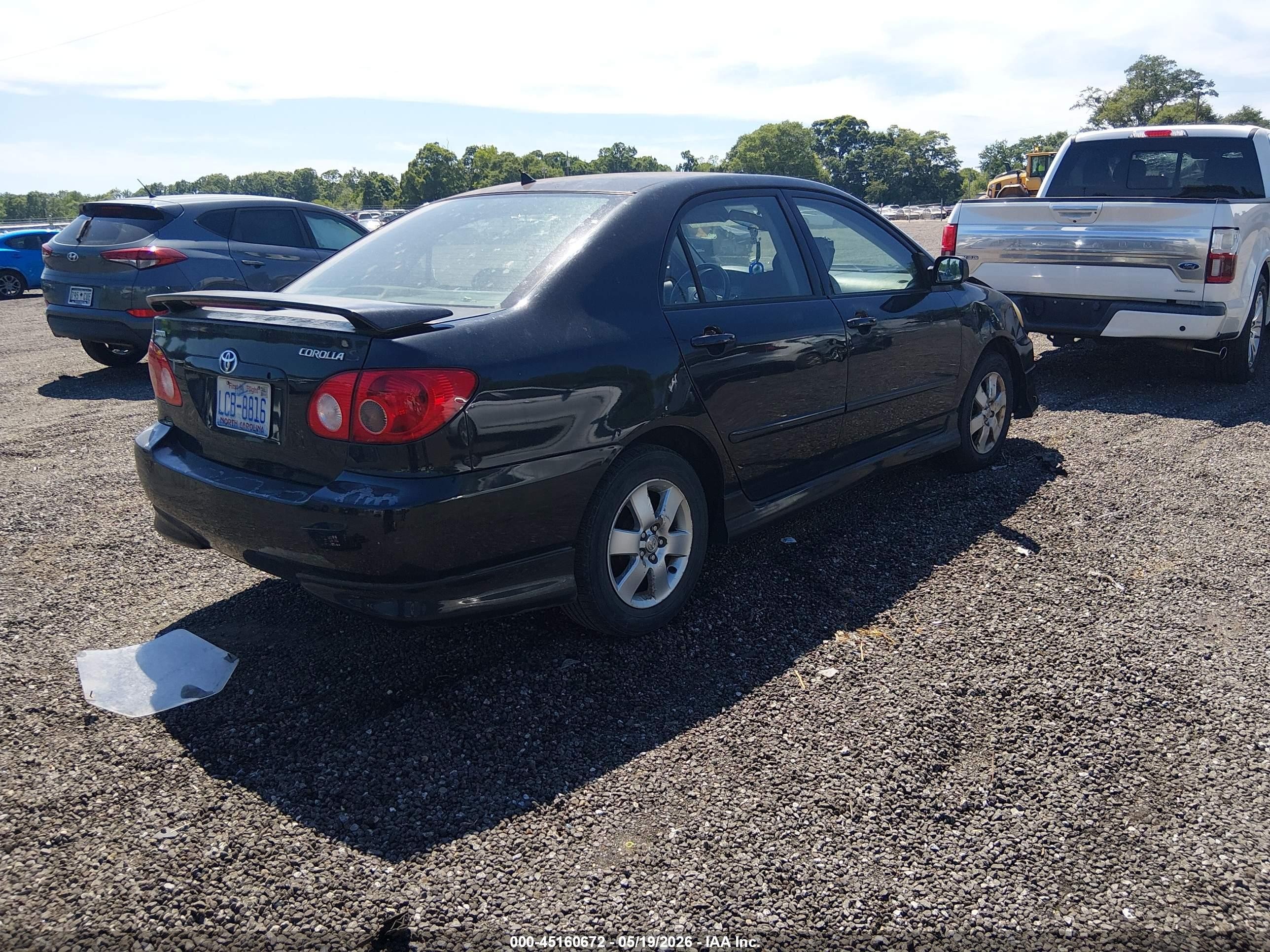 2007 Toyota Corolla S Black vin: 2T1BR32E47C811227