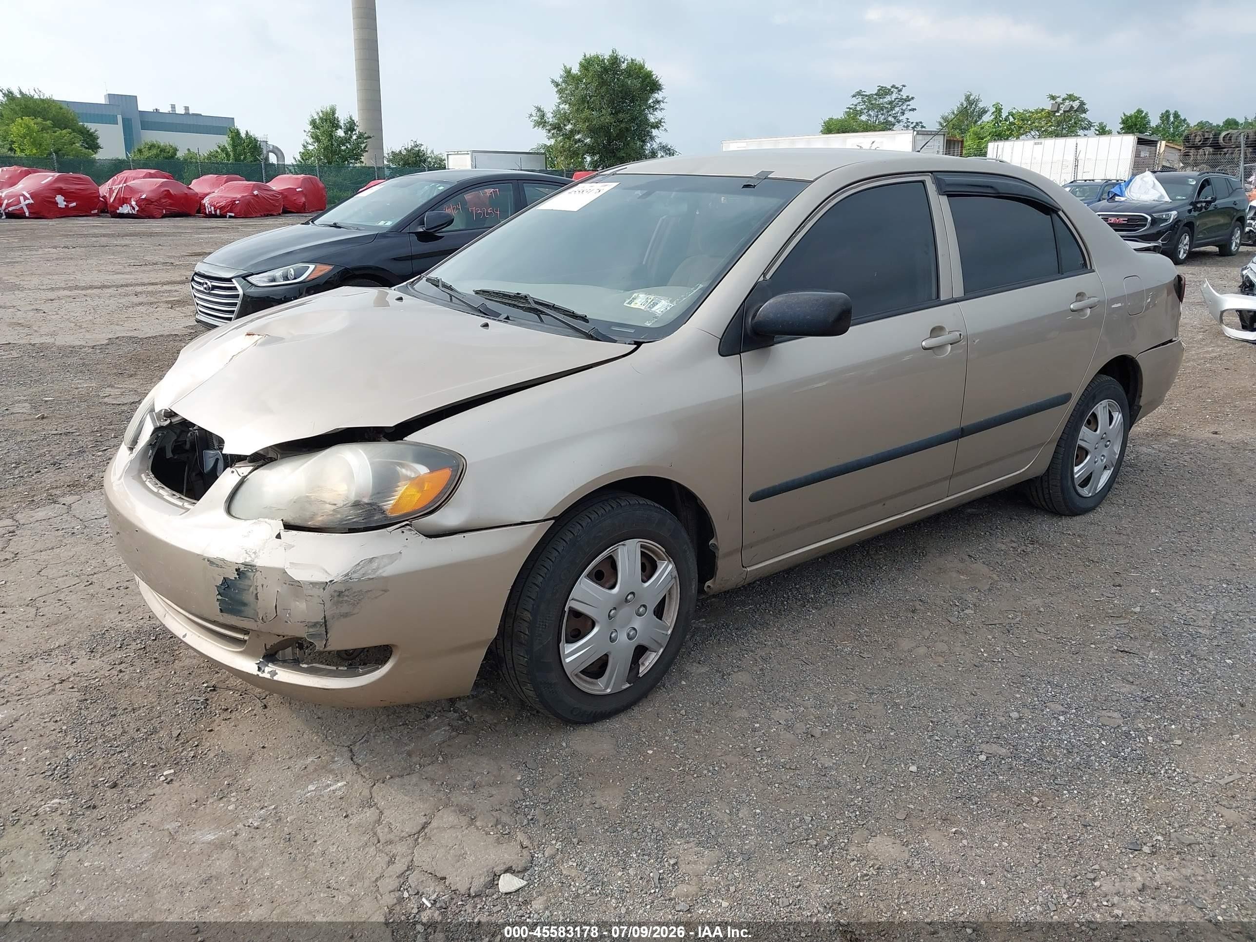 2007 Toyota Corolla Ce Champagne vin: 2T1BR32E47C822471