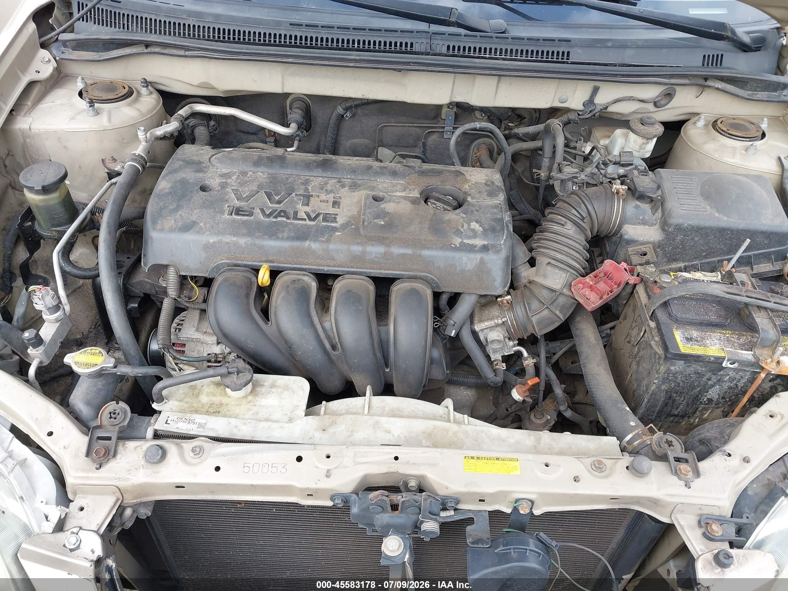 2007 Toyota Corolla Ce Champagne vin: 2T1BR32E47C822471
