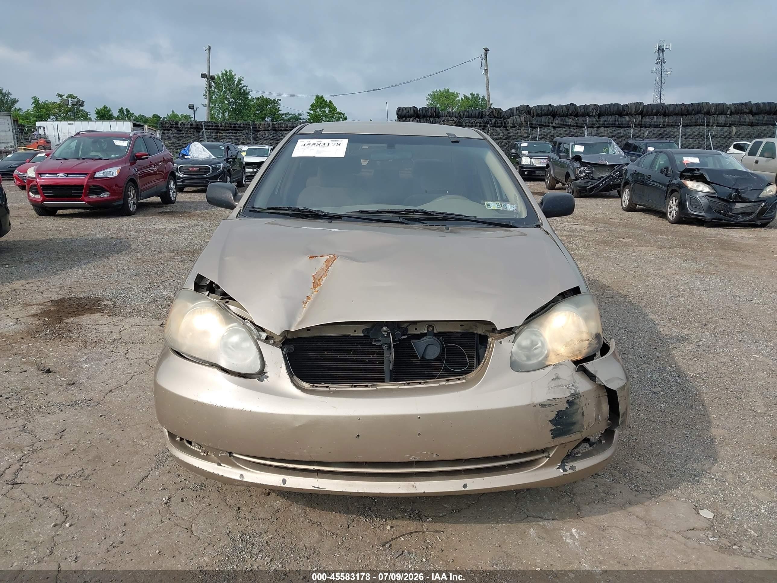 2007 Toyota Corolla Ce Champagne vin: 2T1BR32E47C822471