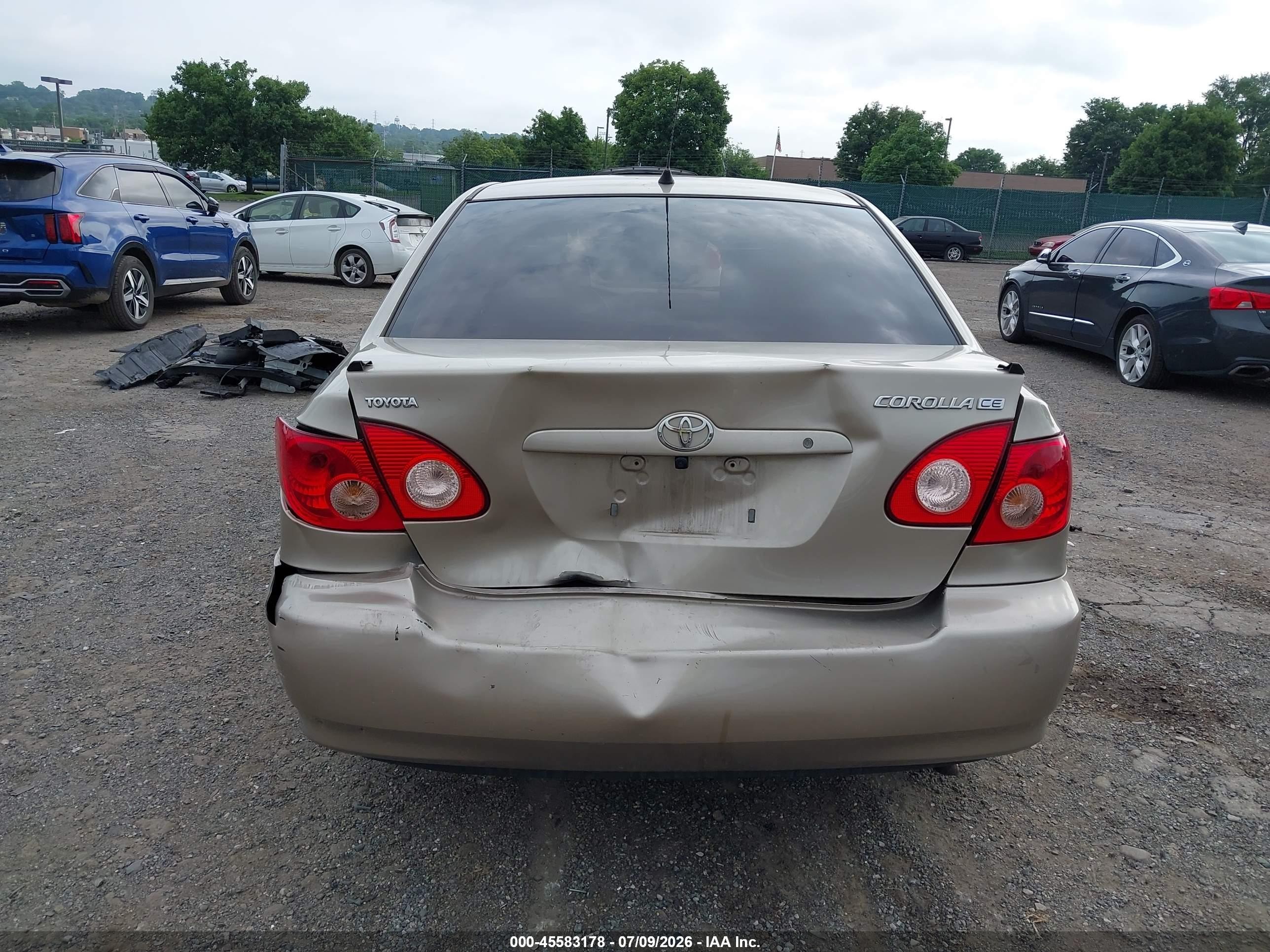 2007 Toyota Corolla Ce Champagne vin: 2T1BR32E47C822471