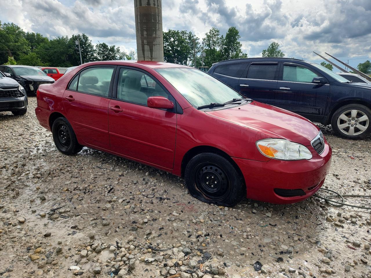 2007 Toyota Corolla Le Red vin: 2T1BR32E47C831333