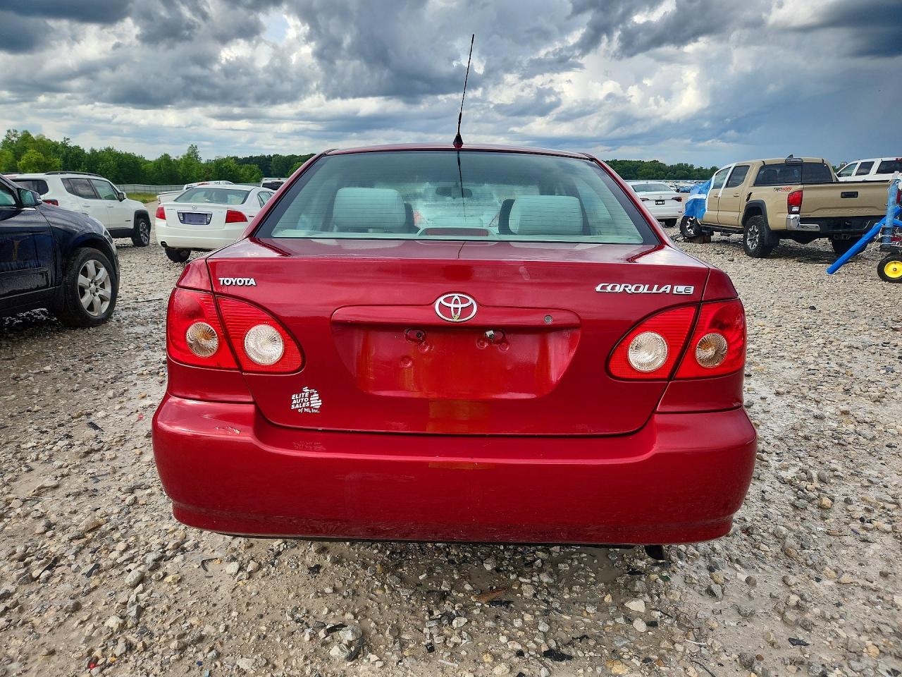 2007 Toyota Corolla Le Red vin: 2T1BR32E47C831333
